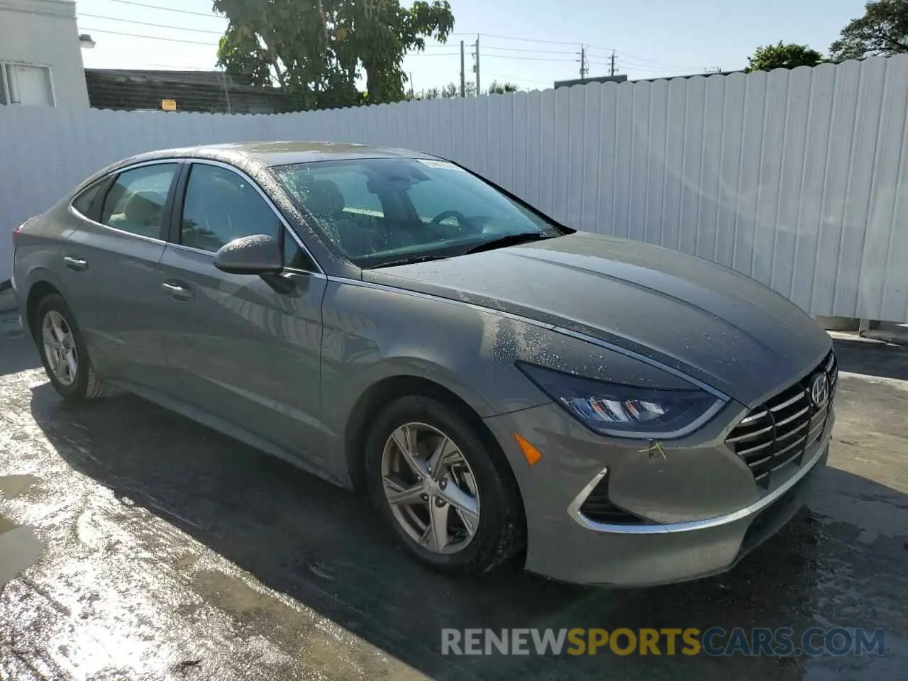 4 fotografías del automóvil dañado 5NPEG4JA6MH092367 HYUNDAI SONATA 2021