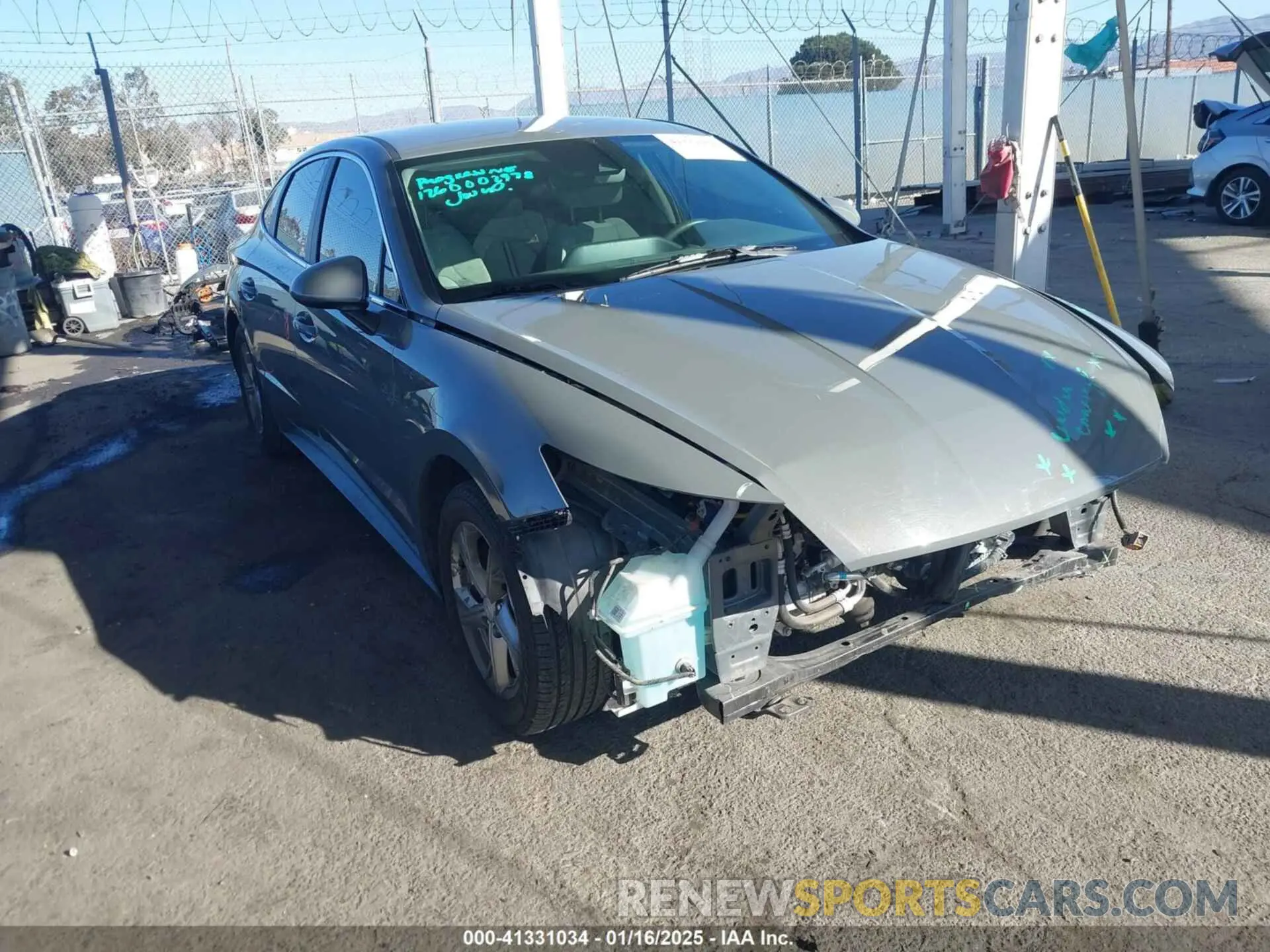 1 fotografías del automóvil dañado 5NPEG4JA6MH095186 HYUNDAI SONATA 2021