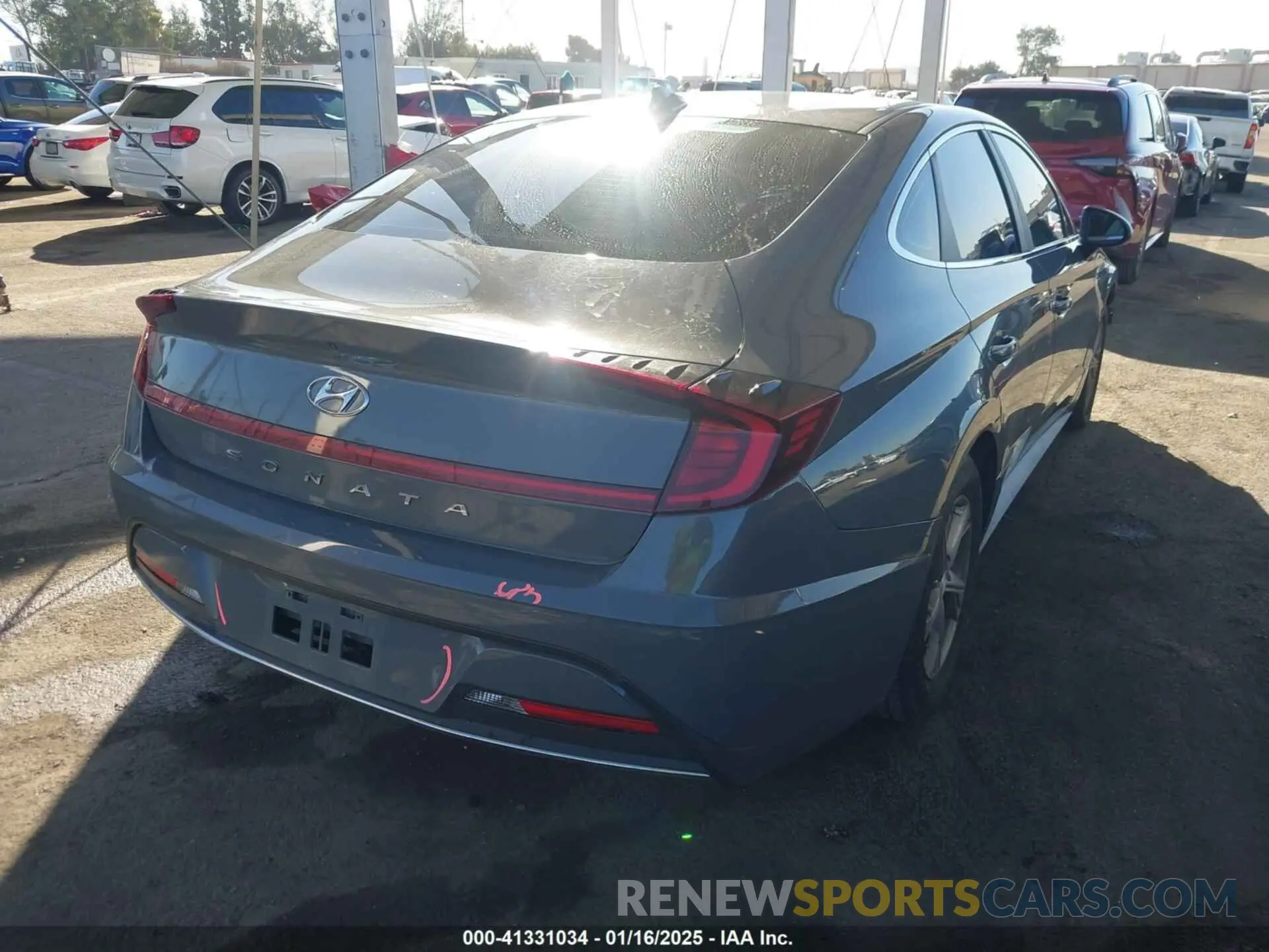 4 fotografías del automóvil dañado 5NPEG4JA6MH095186 HYUNDAI SONATA 2021