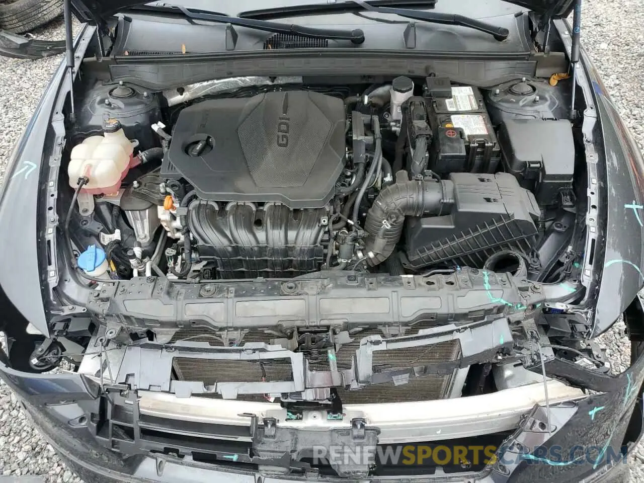 11 fotografías del automóvil dañado 5NPEG4JA6MH103710 HYUNDAI SONATA 2021