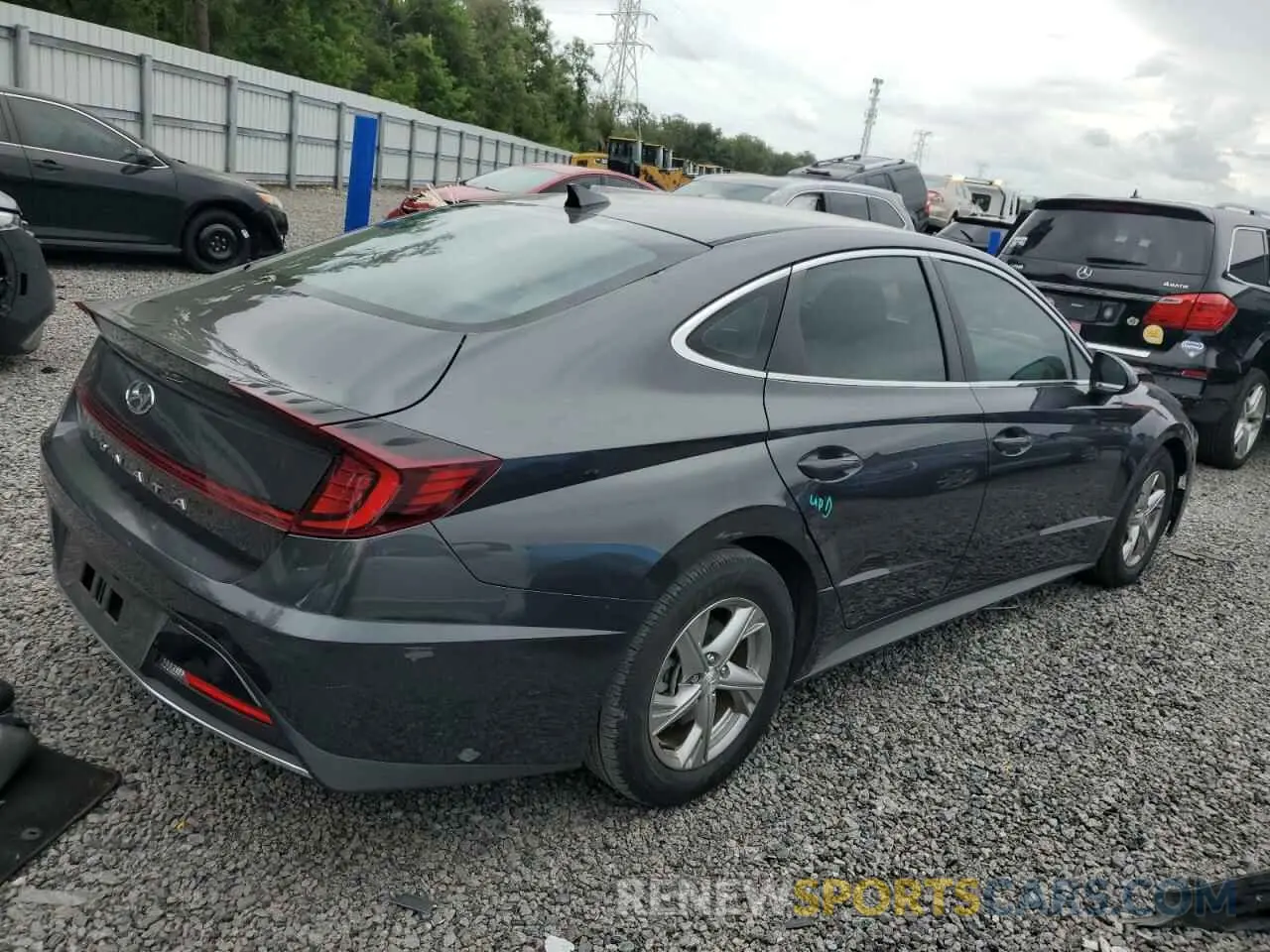 3 fotografías del automóvil dañado 5NPEG4JA6MH103710 HYUNDAI SONATA 2021