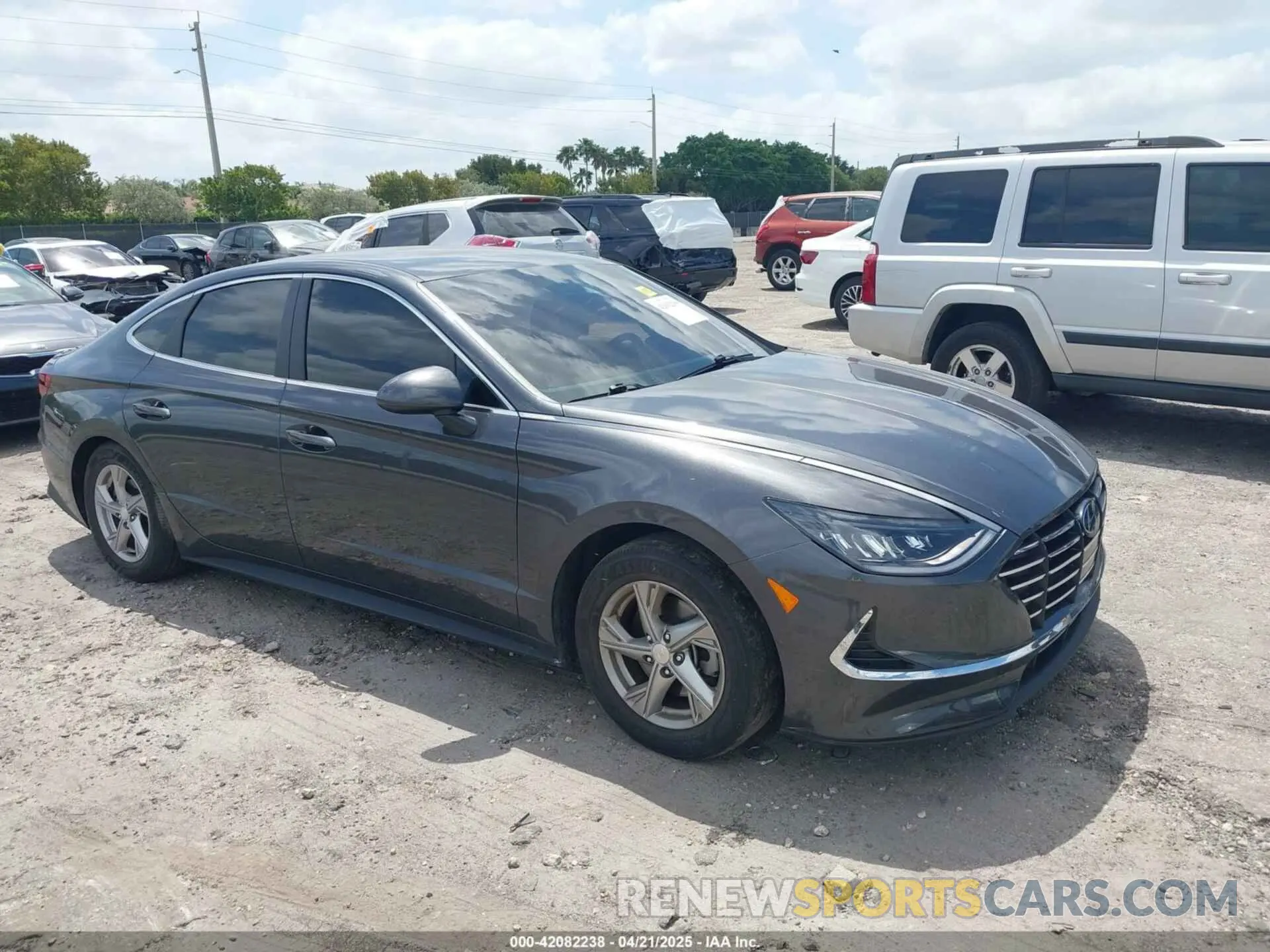 1 fotografías del automóvil dañado 5NPEG4JA6MH105036 HYUNDAI SONATA 2021