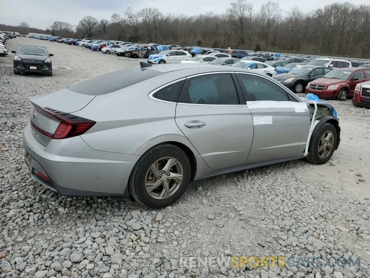 3 fotografías del automóvil dañado 5NPEG4JA6MH109393 HYUNDAI SONATA 2021