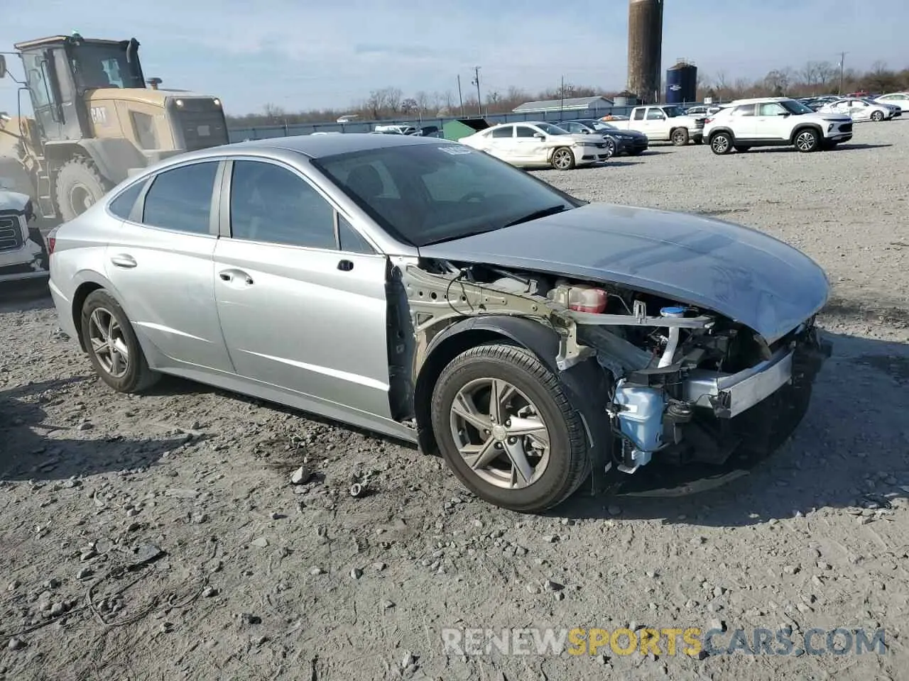 4 fotografías del automóvil dañado 5NPEG4JA6MH109393 HYUNDAI SONATA 2021