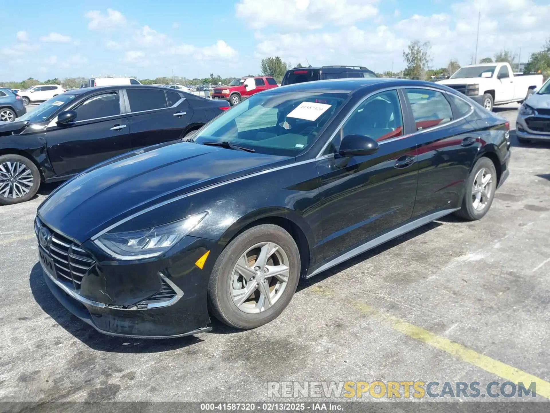 2 fotografías del automóvil dañado 5NPEG4JA7MH065369 HYUNDAI SONATA 2021