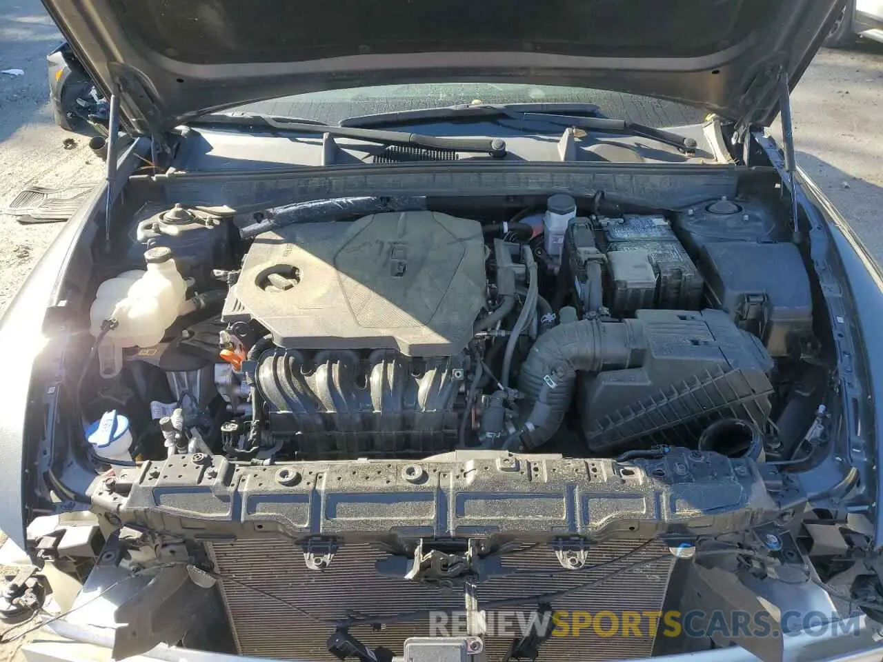 11 fotografías del automóvil dañado 5NPEG4JA7MH101982 HYUNDAI SONATA 2021