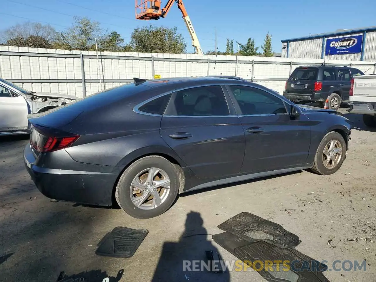 3 fotografías del automóvil dañado 5NPEG4JA7MH101982 HYUNDAI SONATA 2021