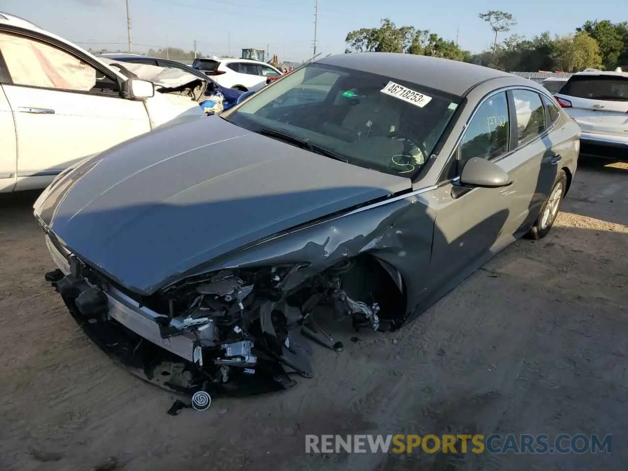 1 fotografías del automóvil dañado 5NPEG4JA7MH112657 HYUNDAI SONATA 2021