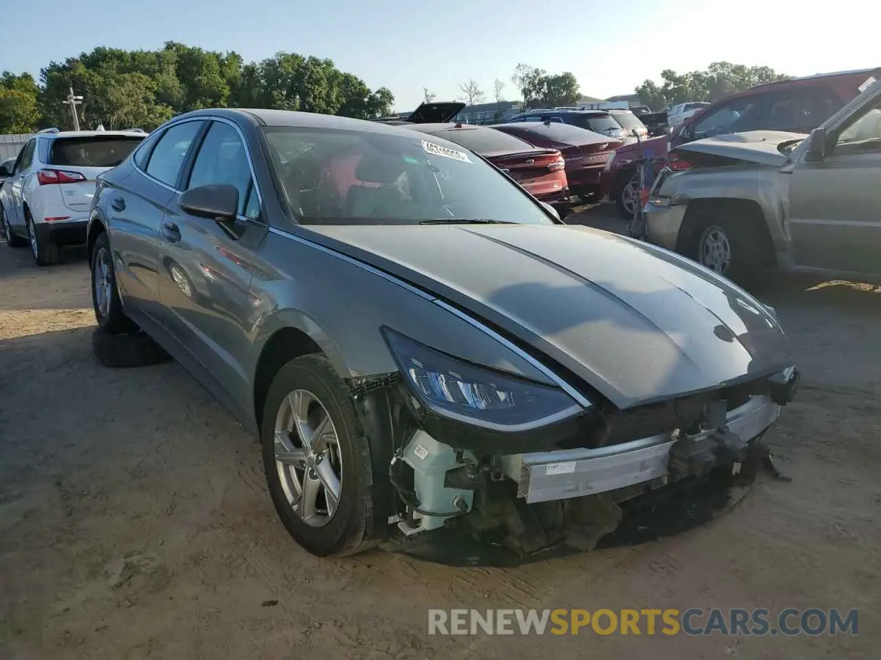 4 fotografías del automóvil dañado 5NPEG4JA7MH112657 HYUNDAI SONATA 2021