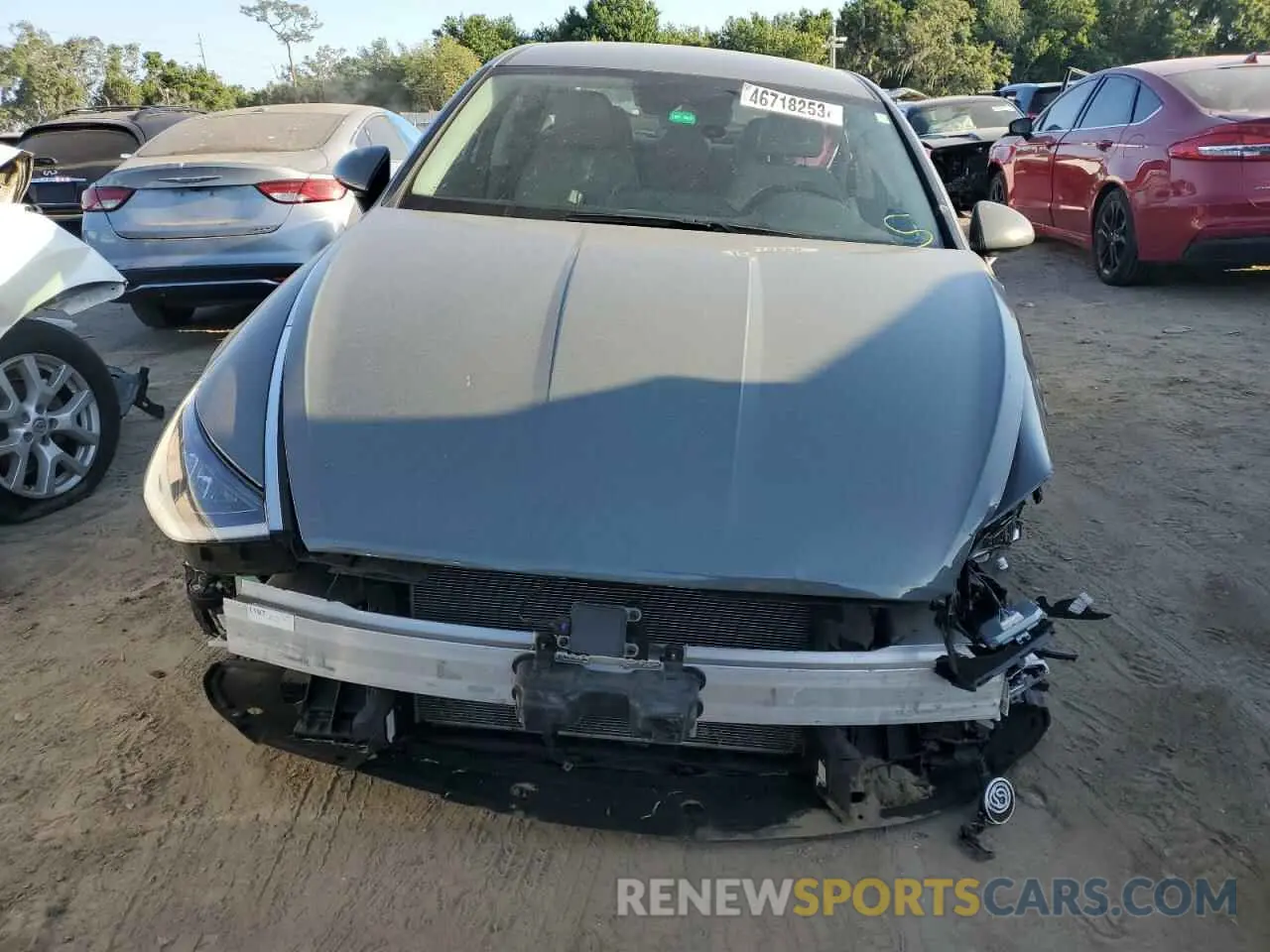 5 fotografías del automóvil dañado 5NPEG4JA7MH112657 HYUNDAI SONATA 2021