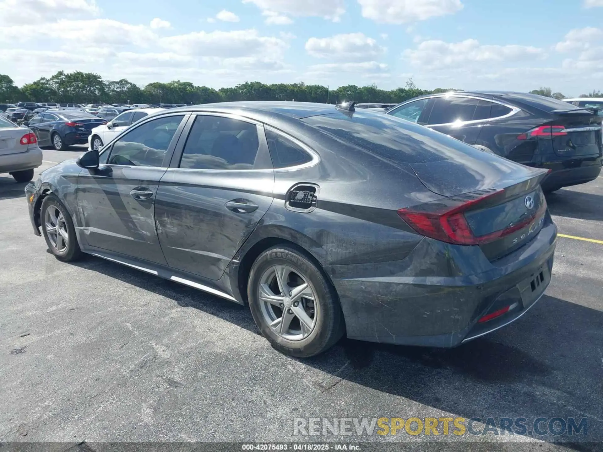 3 fotografías del automóvil dañado 5NPEG4JA7MH119429 HYUNDAI SONATA 2021
