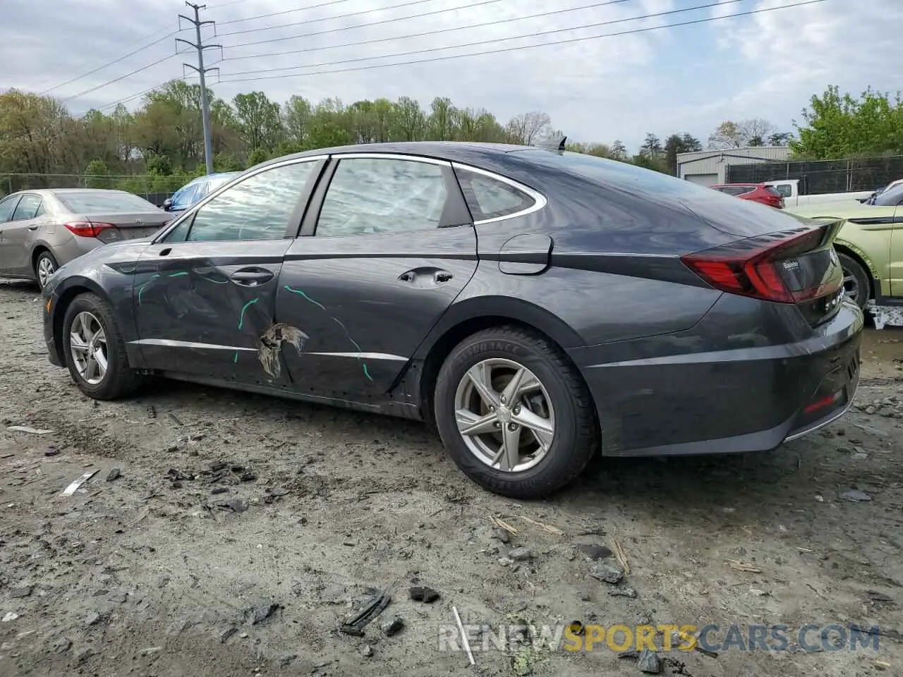 2 fotografías del automóvil dañado 5NPEG4JA7MH120404 HYUNDAI SONATA 2021