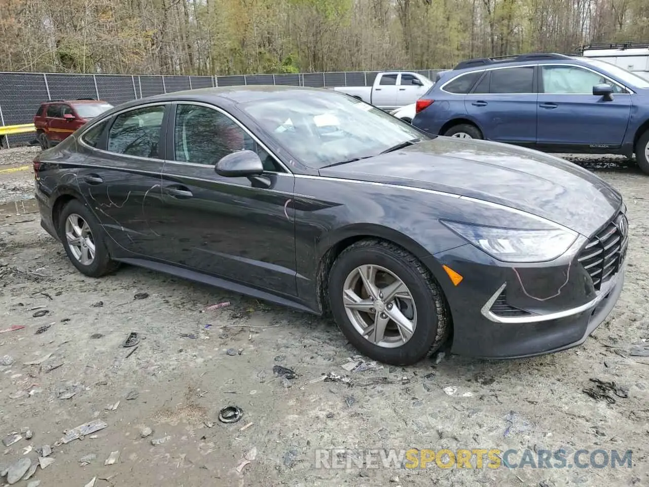 4 fotografías del automóvil dañado 5NPEG4JA7MH120404 HYUNDAI SONATA 2021