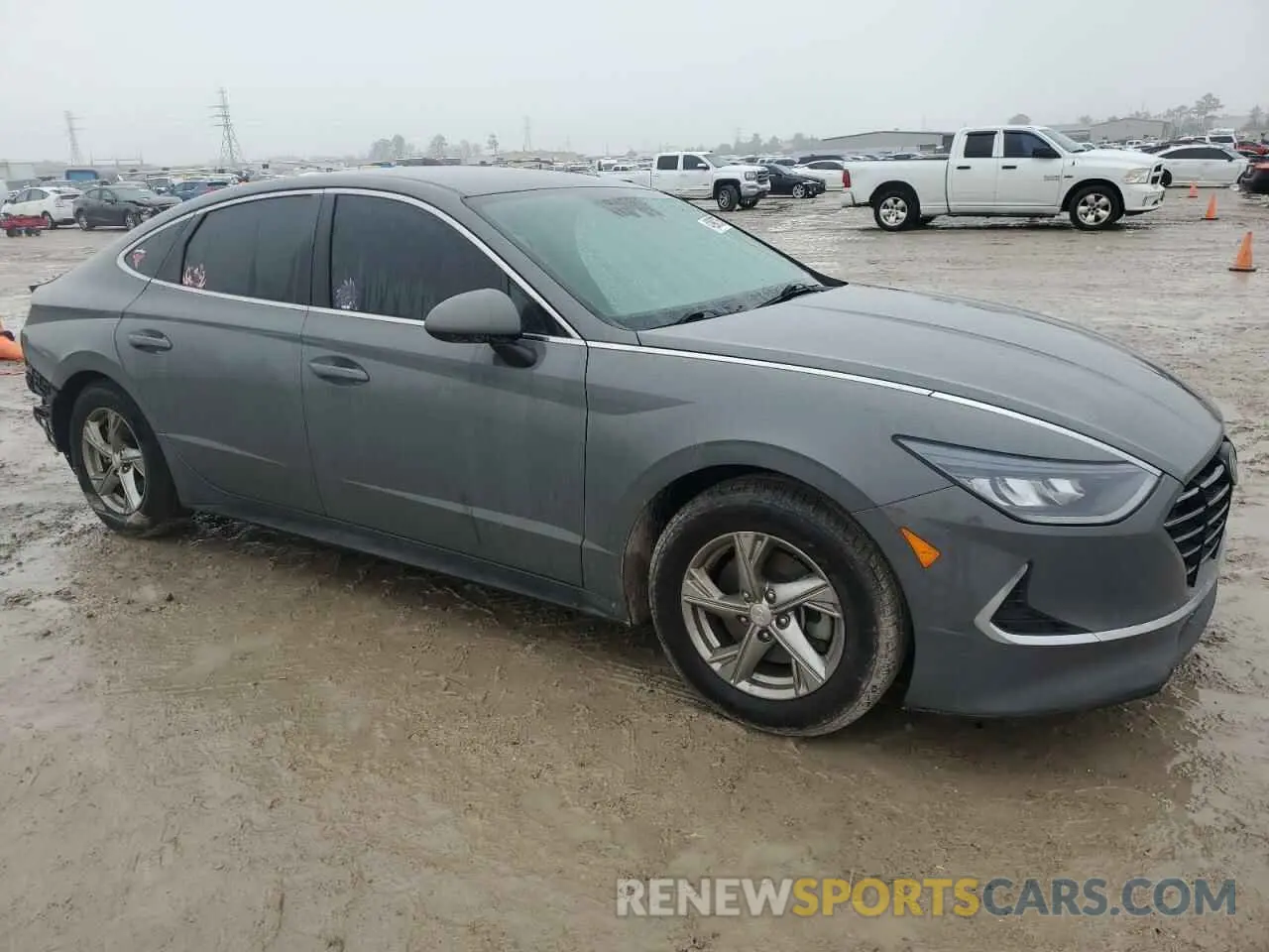 4 fotografías del automóvil dañado 5NPEG4JA7MH126784 HYUNDAI SONATA 2021
