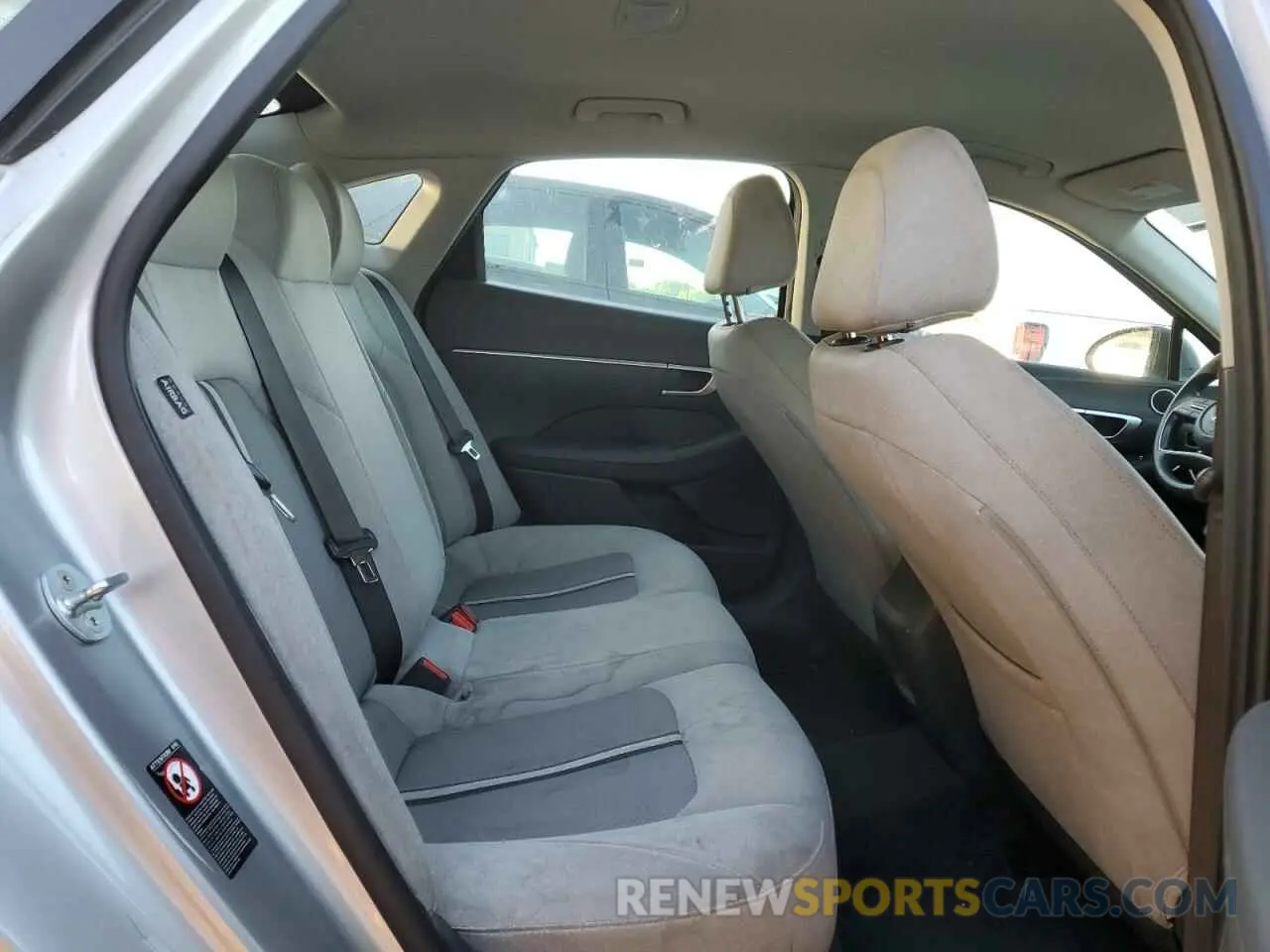 10 fotografías del automóvil dañado 5NPEG4JA7MH128387 HYUNDAI SONATA 2021