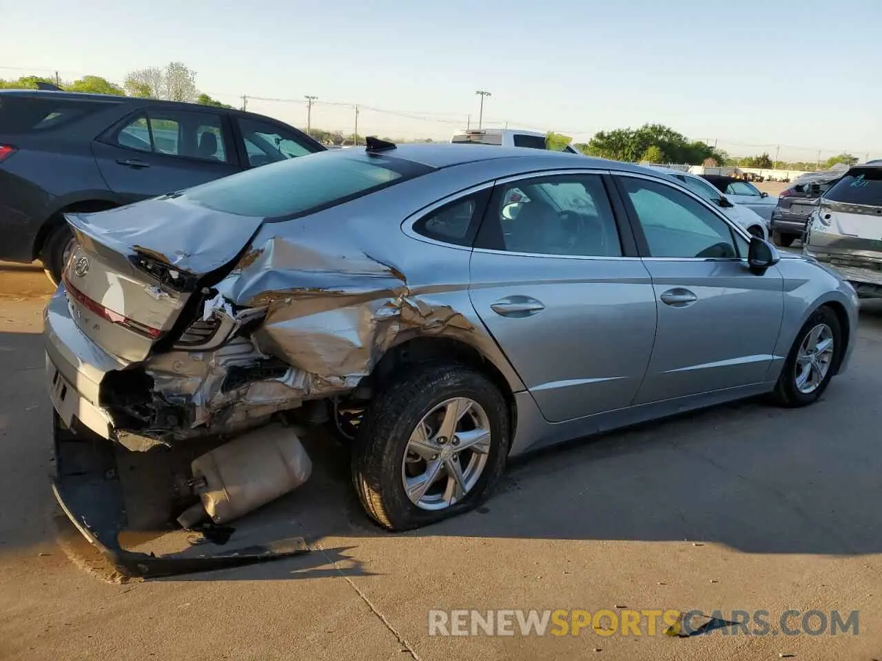 3 fotografías del automóvil dañado 5NPEG4JA7MH128387 HYUNDAI SONATA 2021