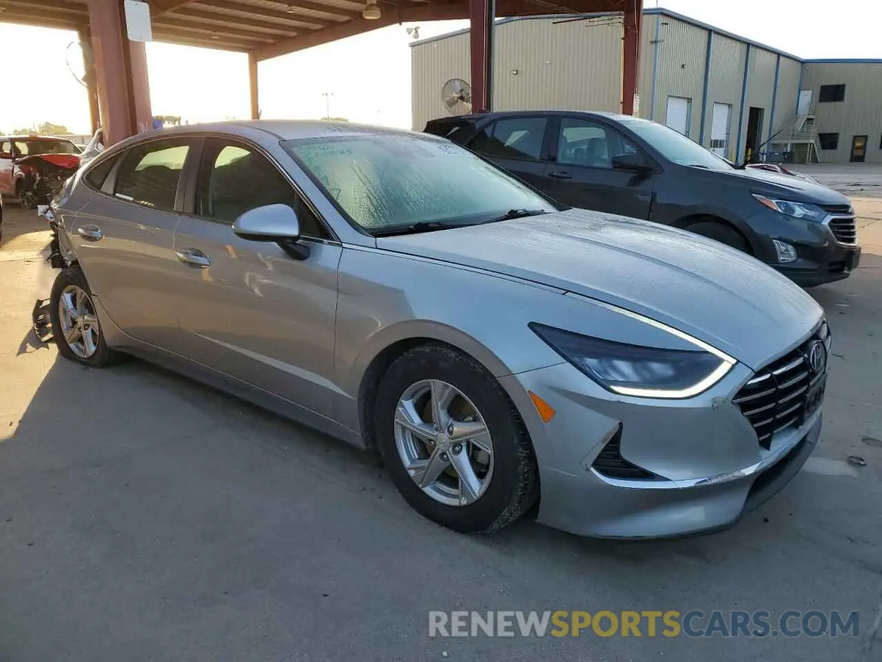 4 fotografías del automóvil dañado 5NPEG4JA7MH128387 HYUNDAI SONATA 2021