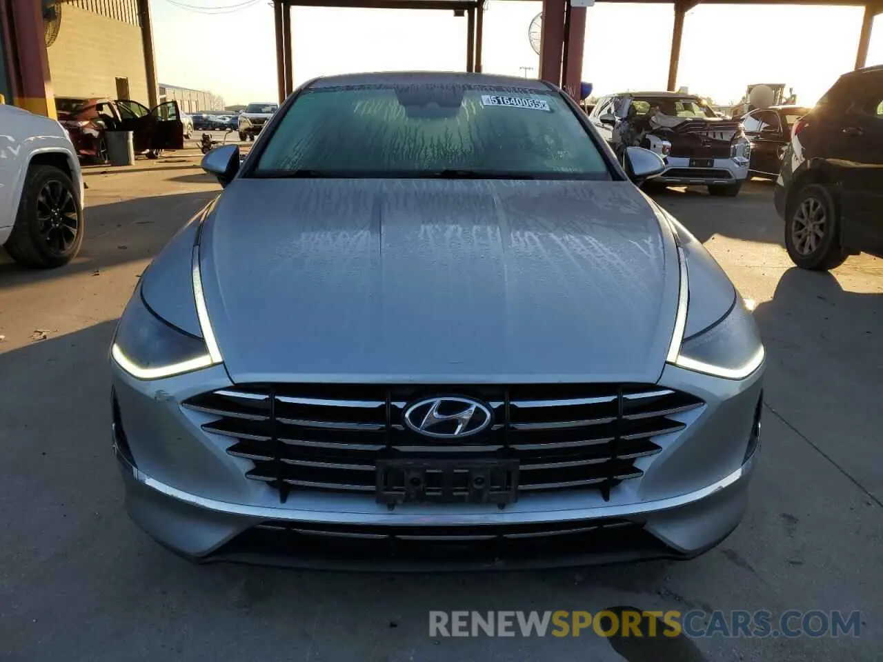 5 fotografías del automóvil dañado 5NPEG4JA7MH128387 HYUNDAI SONATA 2021