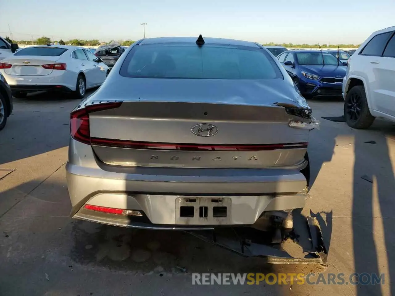 6 fotografías del automóvil dañado 5NPEG4JA7MH128387 HYUNDAI SONATA 2021