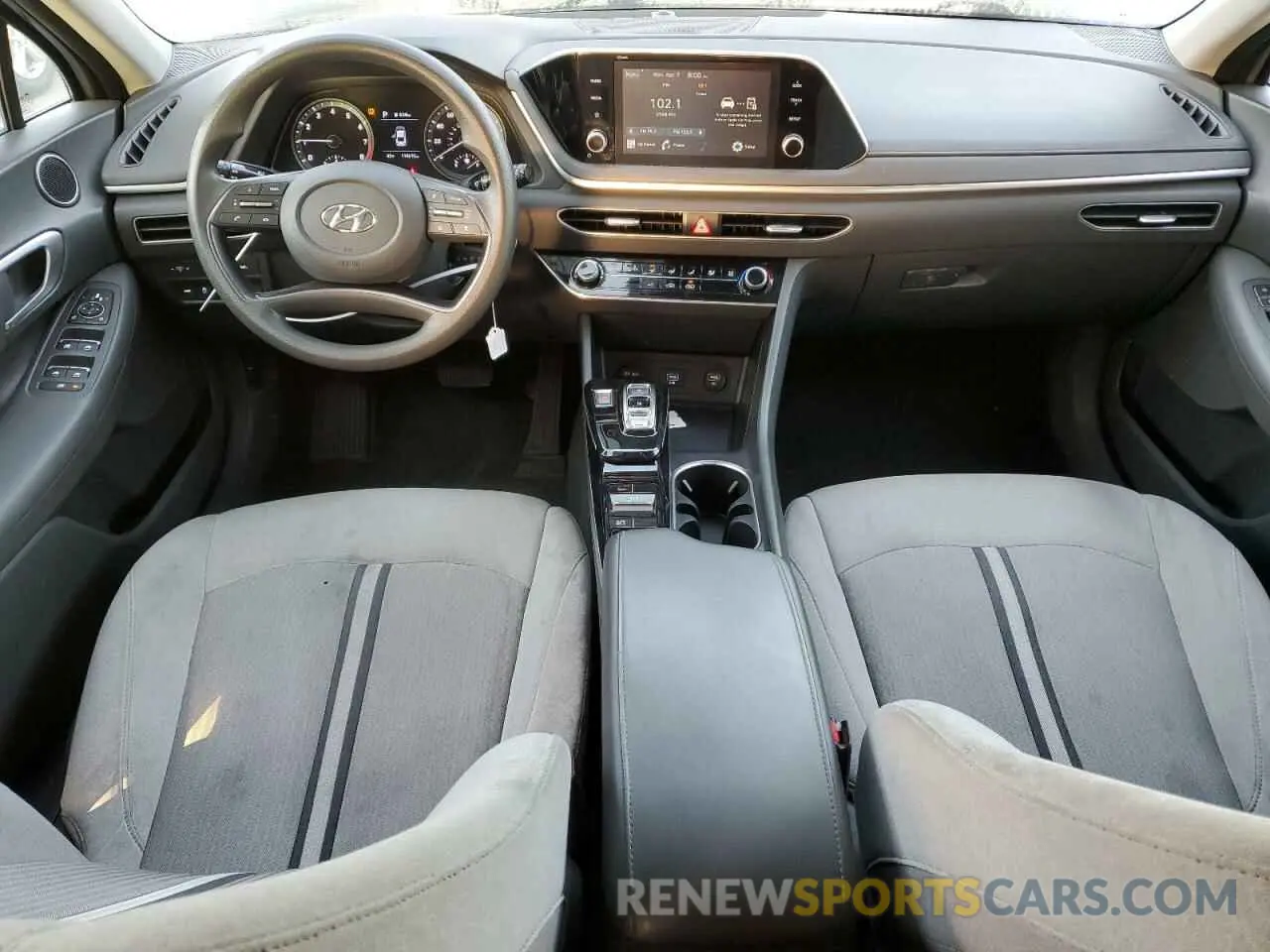 8 fotografías del automóvil dañado 5NPEG4JA7MH128387 HYUNDAI SONATA 2021
