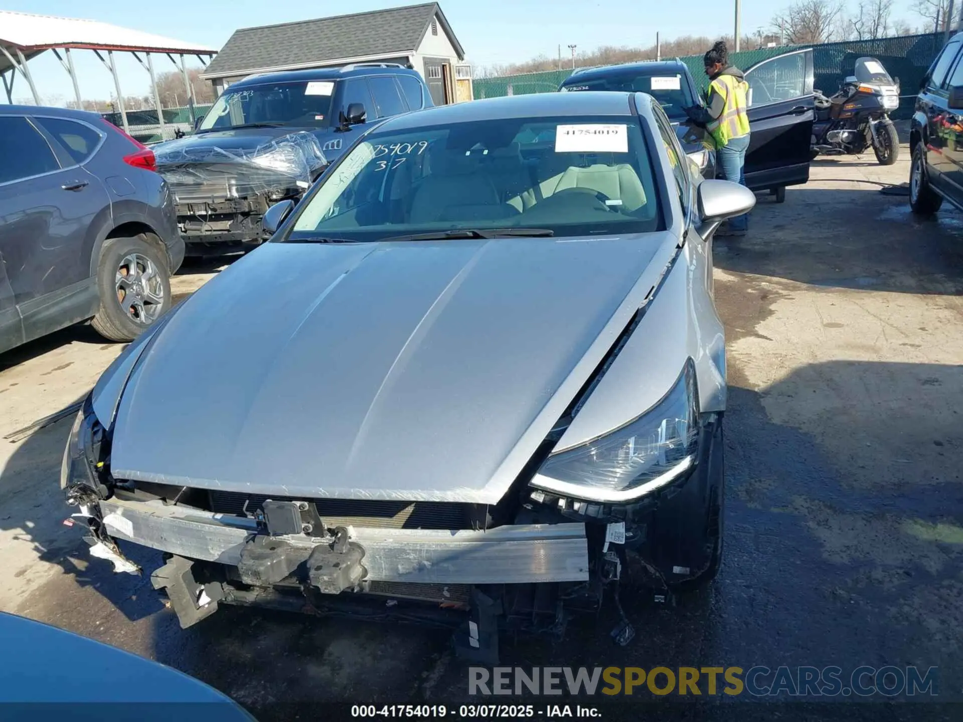 13 fotografías del automóvil dañado 5NPEG4JA8MH074923 HYUNDAI SONATA 2021