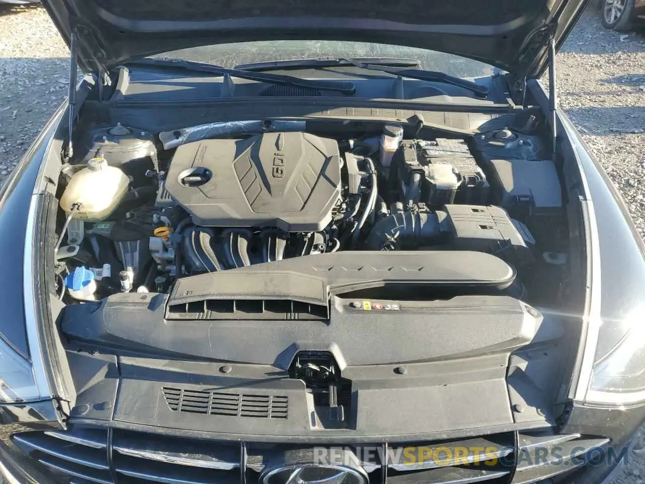 11 fotografías del automóvil dañado 5NPEG4JA8MH078910 HYUNDAI SONATA 2021