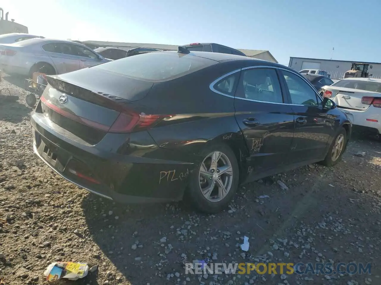 3 fotografías del automóvil dañado 5NPEG4JA8MH078910 HYUNDAI SONATA 2021