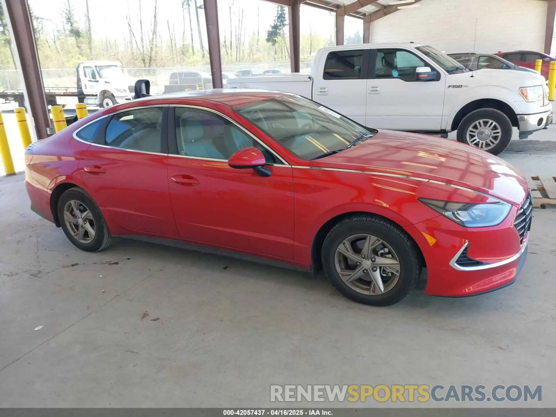 14 fotografías del automóvil dañado 5NPEG4JA8MH099465 HYUNDAI SONATA 2021
