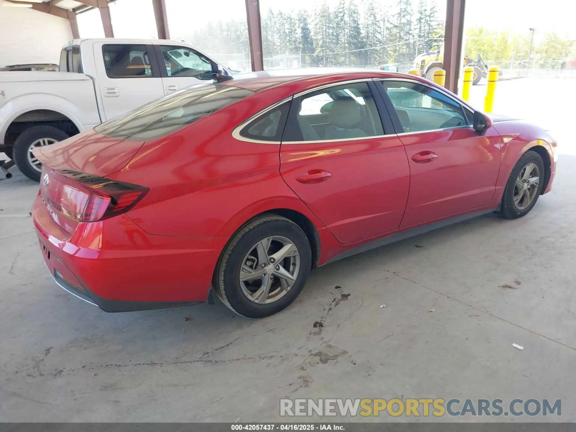 4 fotografías del automóvil dañado 5NPEG4JA8MH099465 HYUNDAI SONATA 2021