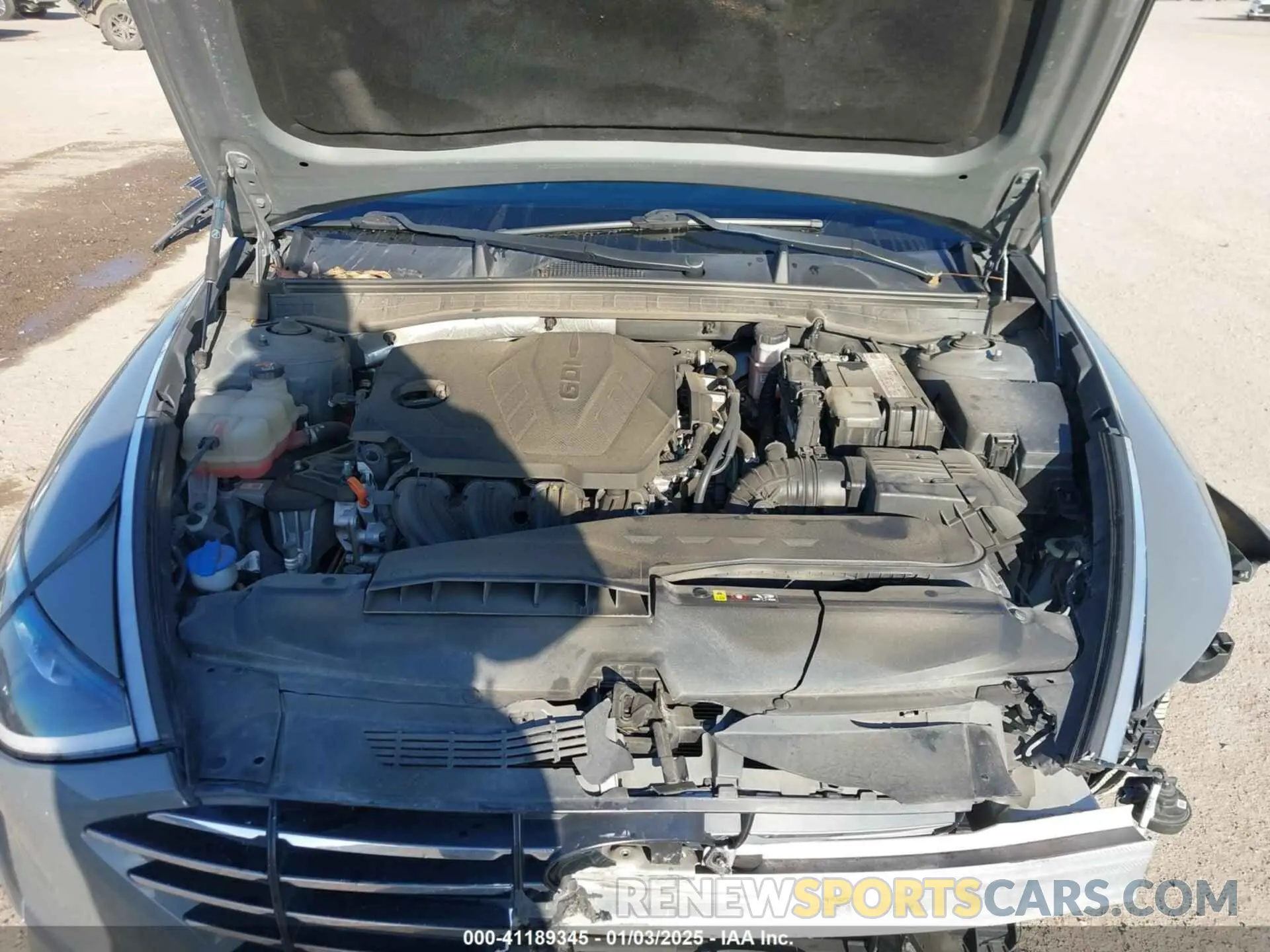 10 fotografías del automóvil dañado 5NPEG4JA8MH105863 HYUNDAI SONATA 2021