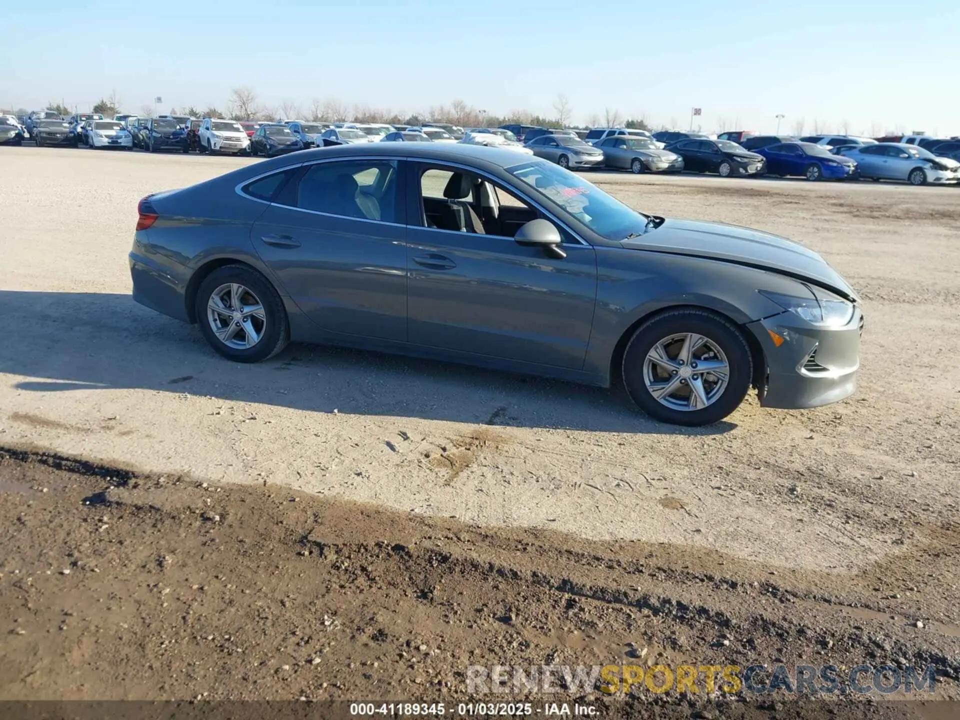 14 fotografías del automóvil dañado 5NPEG4JA8MH105863 HYUNDAI SONATA 2021