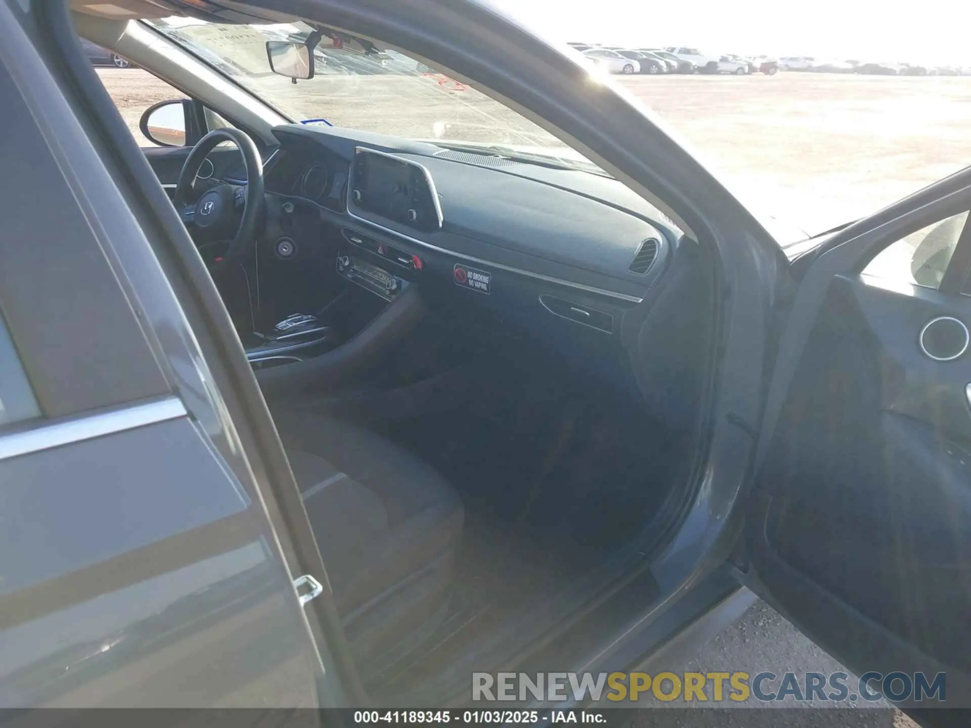 5 fotografías del automóvil dañado 5NPEG4JA8MH105863 HYUNDAI SONATA 2021