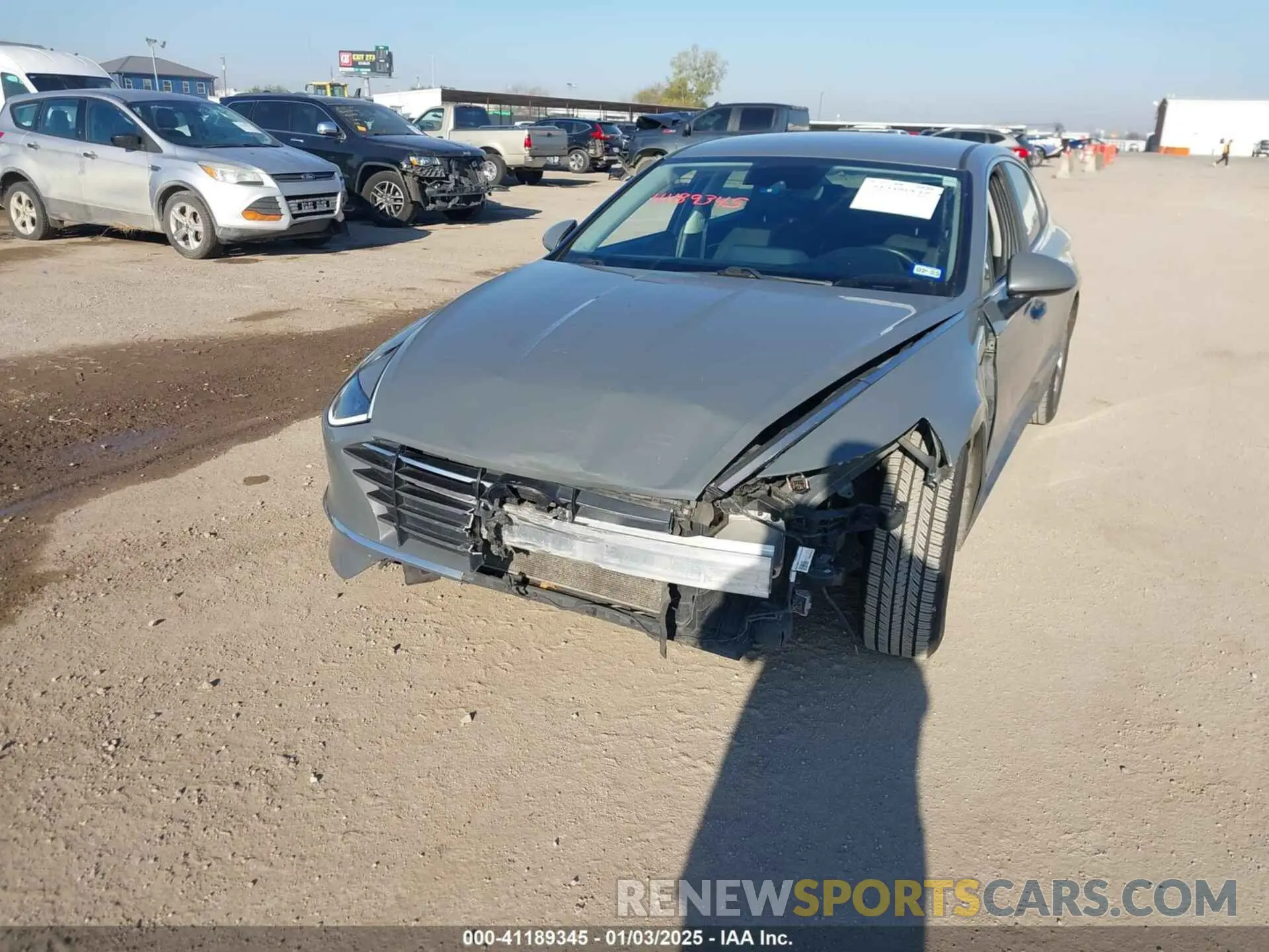 6 fotografías del automóvil dañado 5NPEG4JA8MH105863 HYUNDAI SONATA 2021