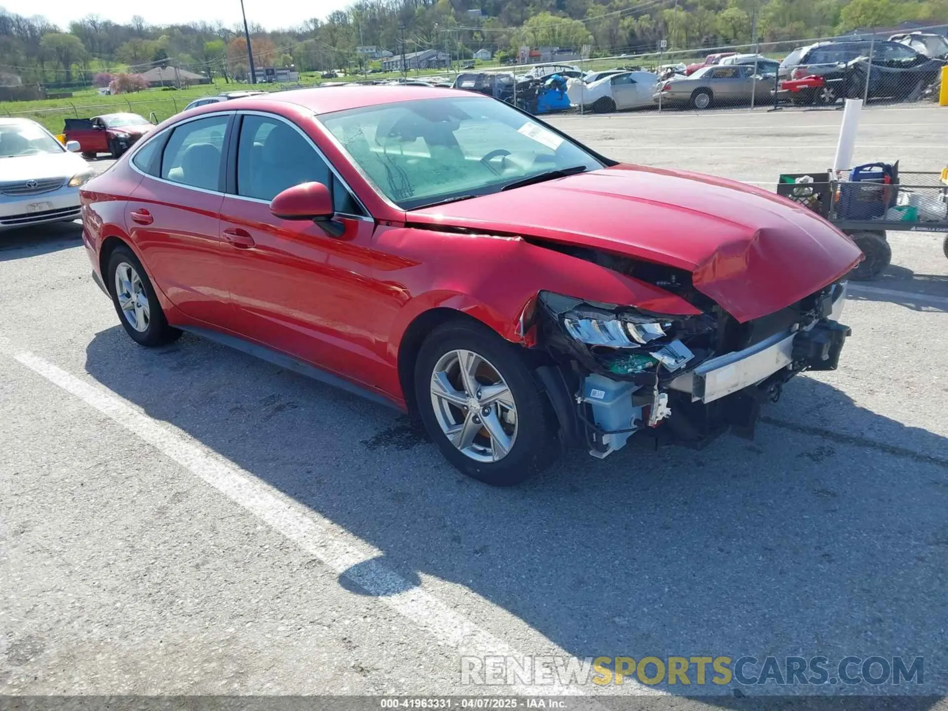 1 fotografías del automóvil dañado 5NPEG4JA8MH124400 HYUNDAI SONATA 2021
