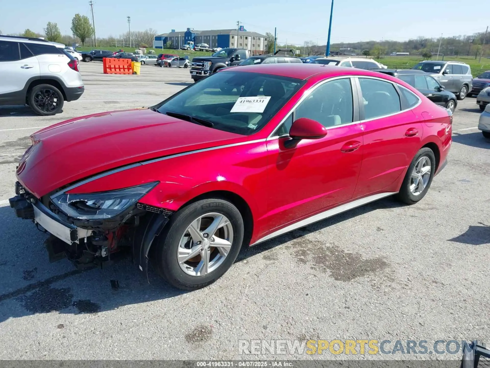 2 fotografías del automóvil dañado 5NPEG4JA8MH124400 HYUNDAI SONATA 2021