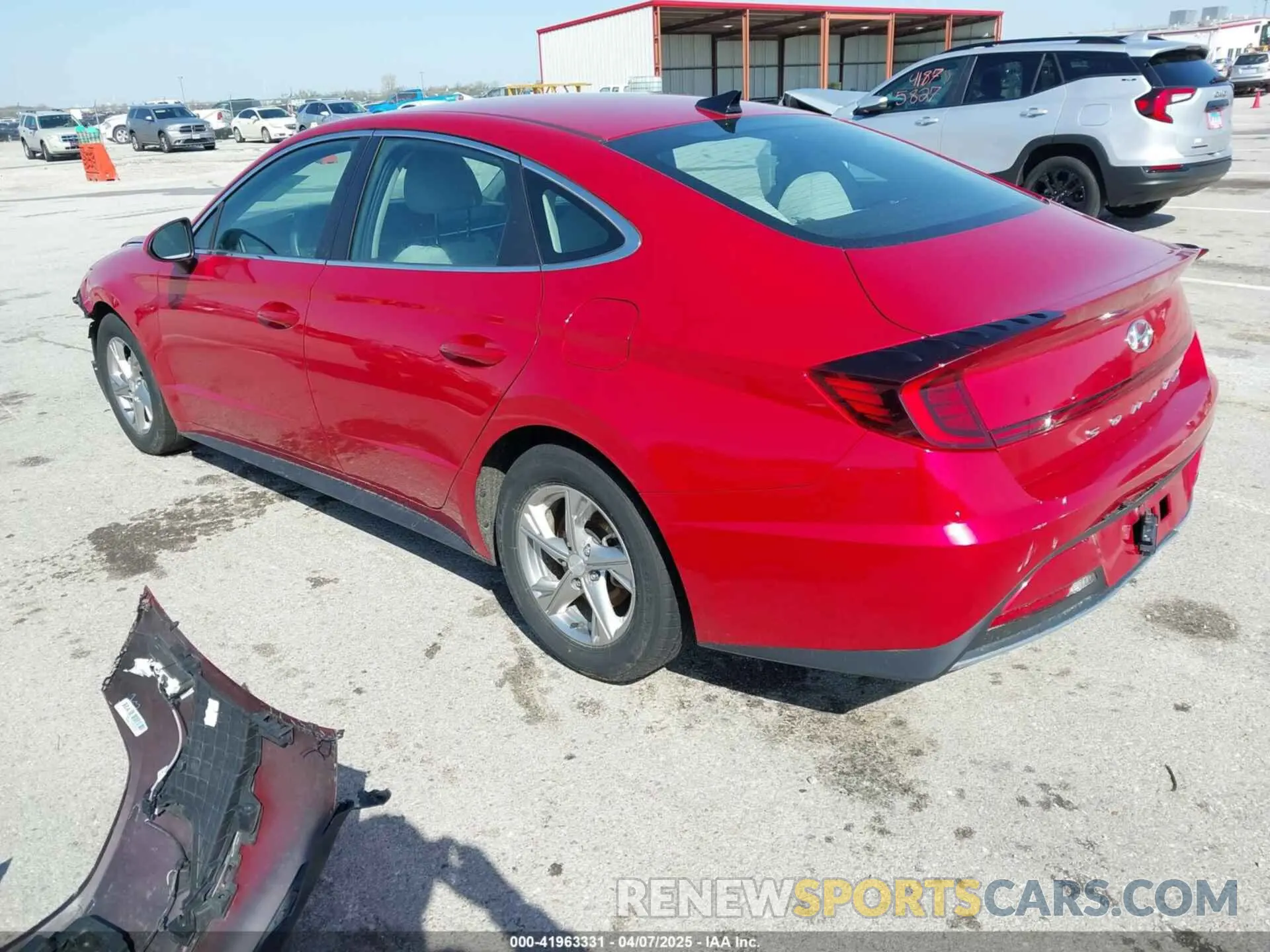 3 fotografías del automóvil dañado 5NPEG4JA8MH124400 HYUNDAI SONATA 2021