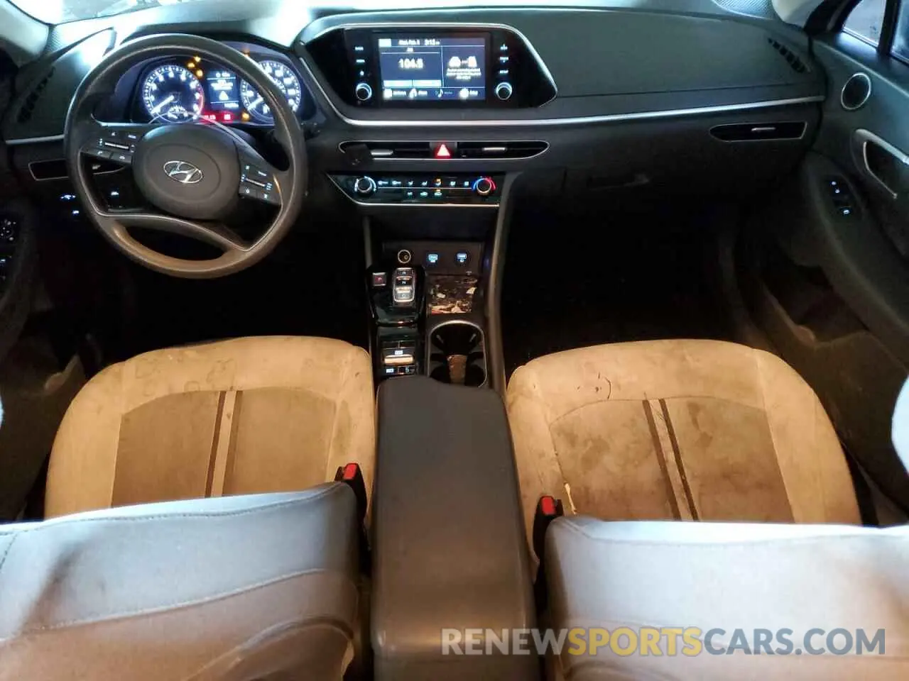 8 fotografías del automóvil dañado 5NPEG4JA8MH128785 HYUNDAI SONATA 2021
