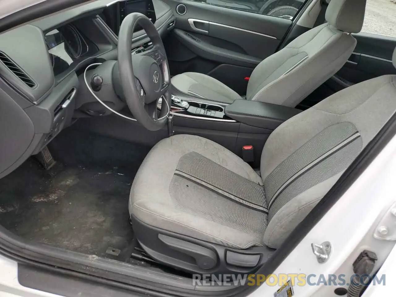 7 fotografías del automóvil dañado 5NPEG4JA9MH069598 HYUNDAI SONATA 2021