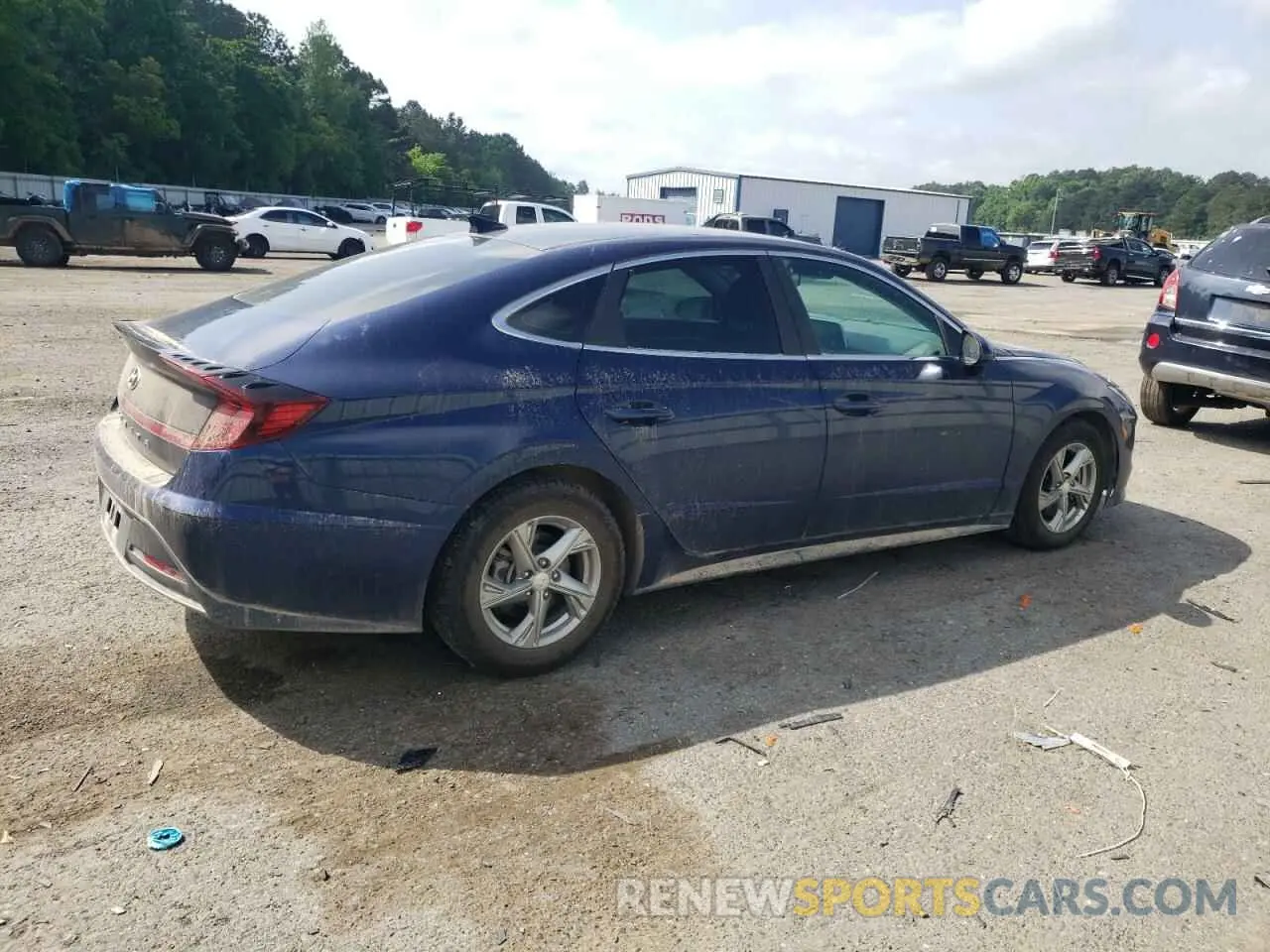 3 fotografías del automóvil dañado 5NPEG4JA9MH070931 HYUNDAI SONATA 2021