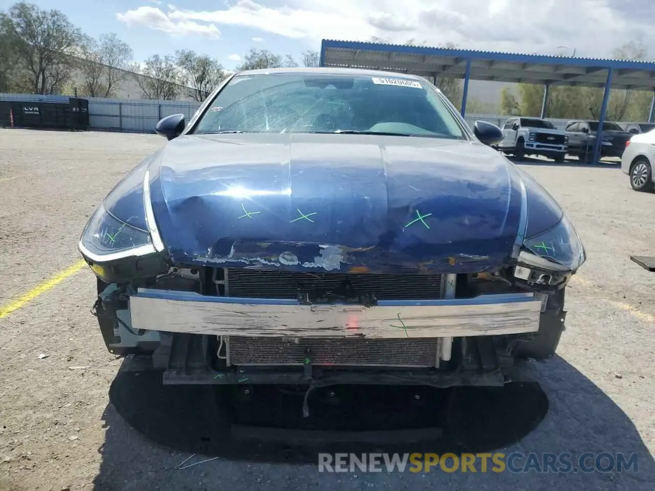 5 fotografías del automóvil dañado 5NPEG4JA9MH088197 HYUNDAI SONATA 2021
