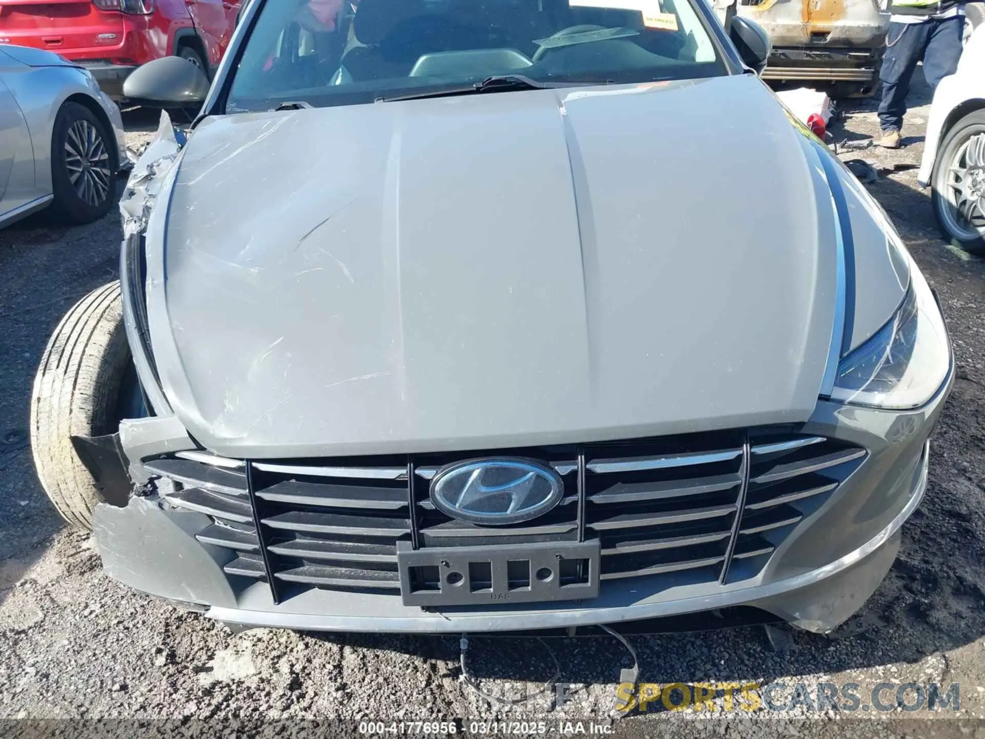 12 fotografías del automóvil dañado 5NPEG4JAXMH074163 HYUNDAI SONATA 2021