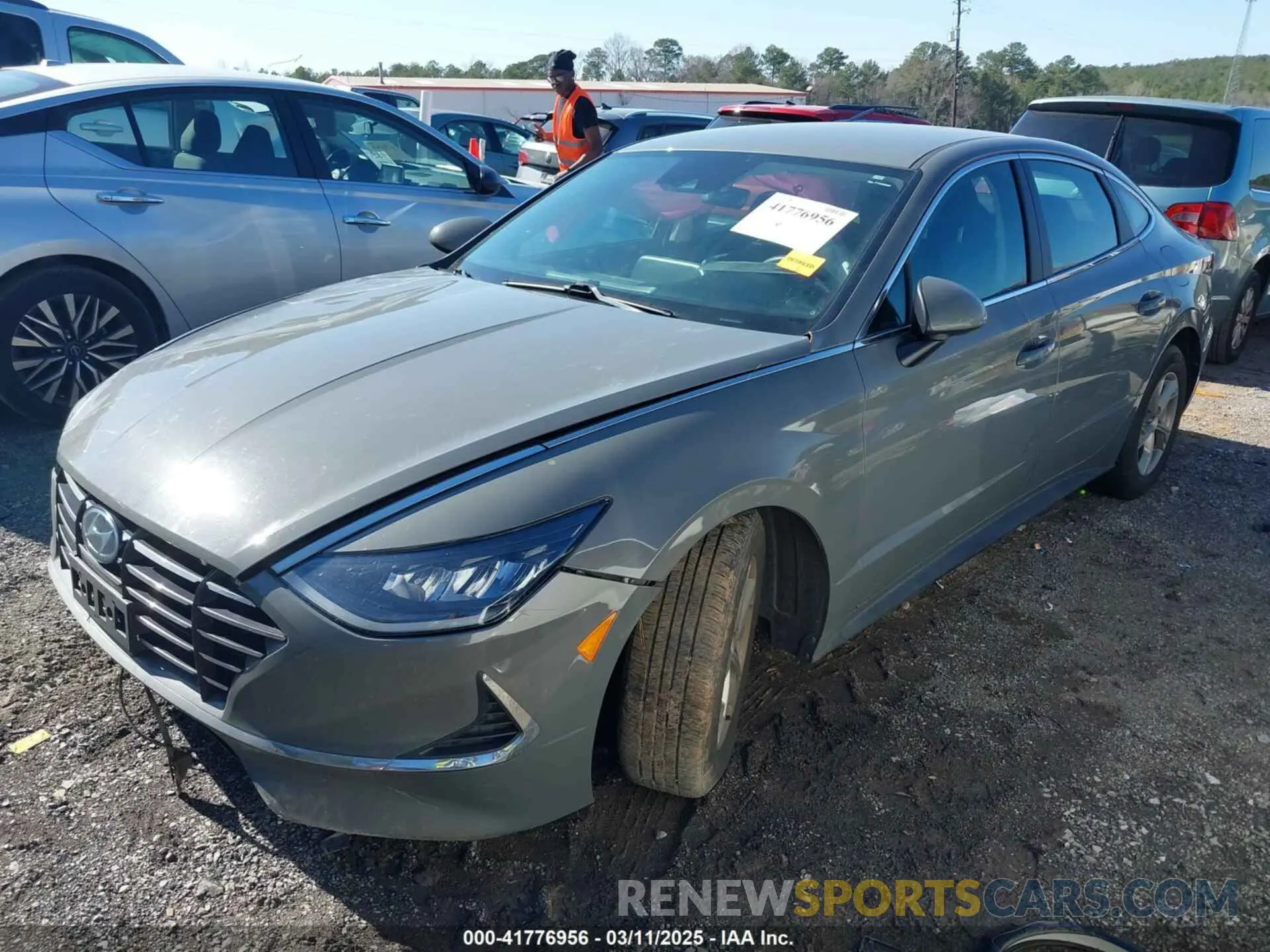 2 fotografías del automóvil dañado 5NPEG4JAXMH074163 HYUNDAI SONATA 2021