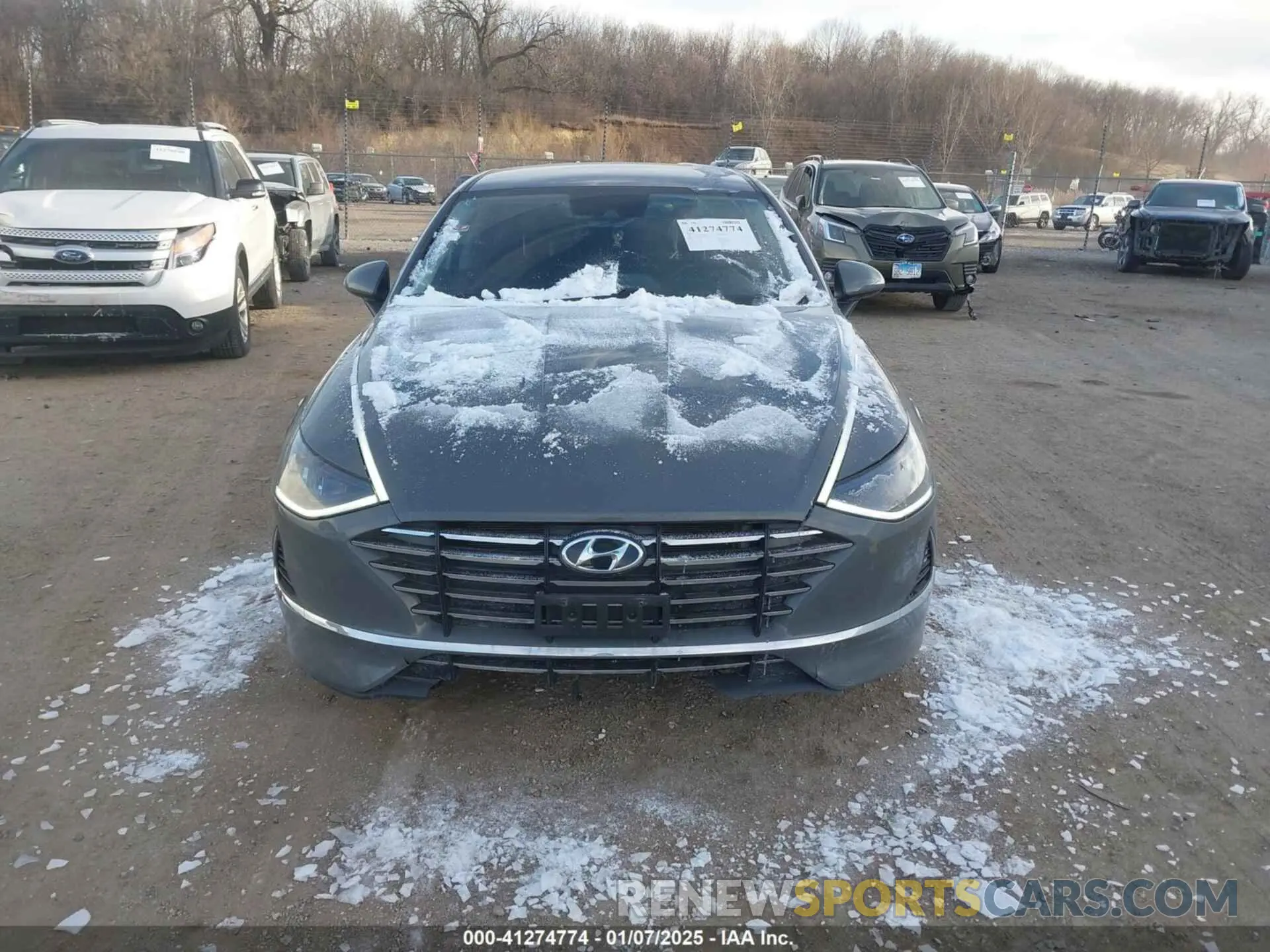 12 fotografías del automóvil dañado 5NPEG4JAXMH076320 HYUNDAI SONATA 2021