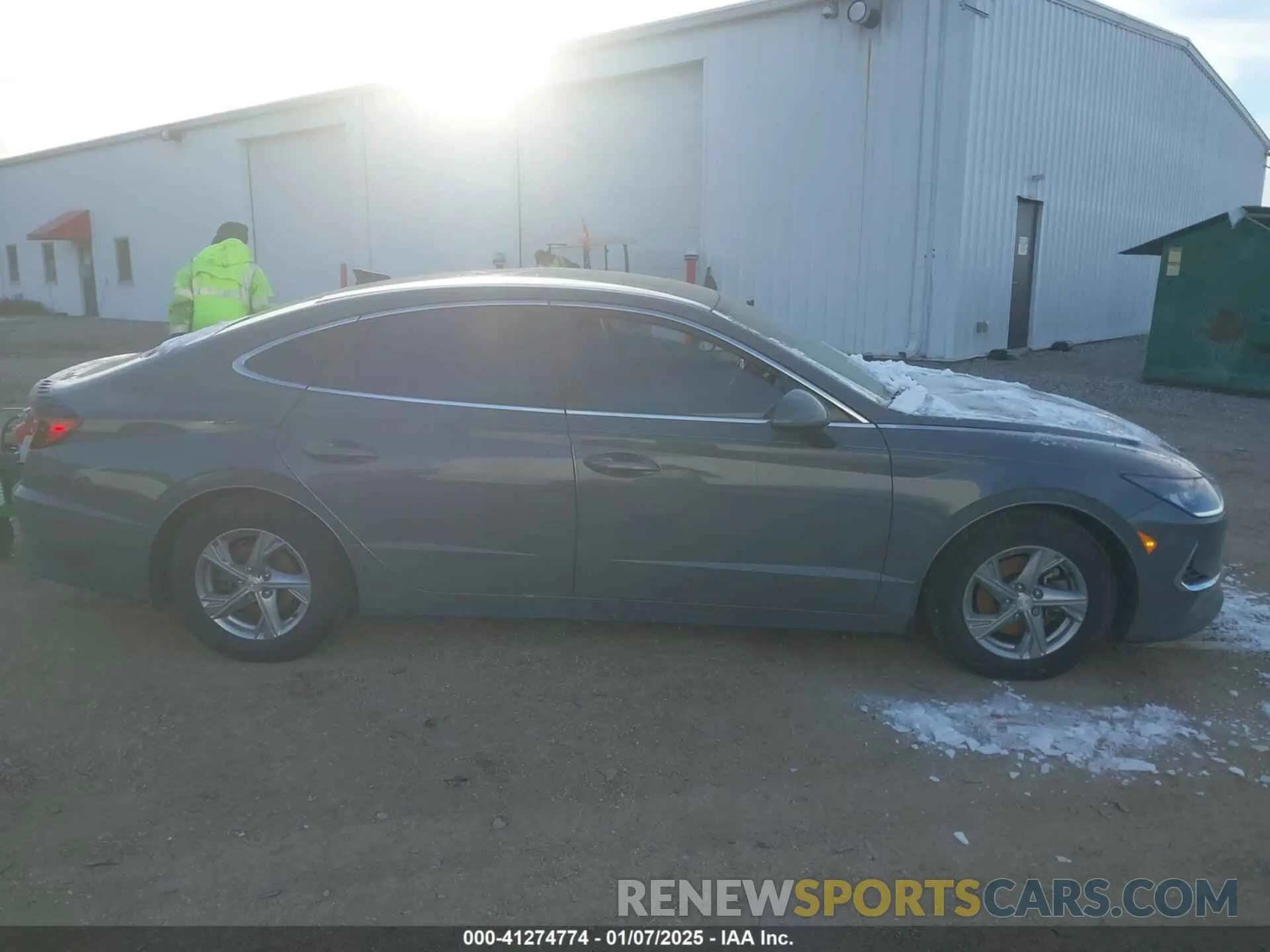 13 fotografías del automóvil dañado 5NPEG4JAXMH076320 HYUNDAI SONATA 2021