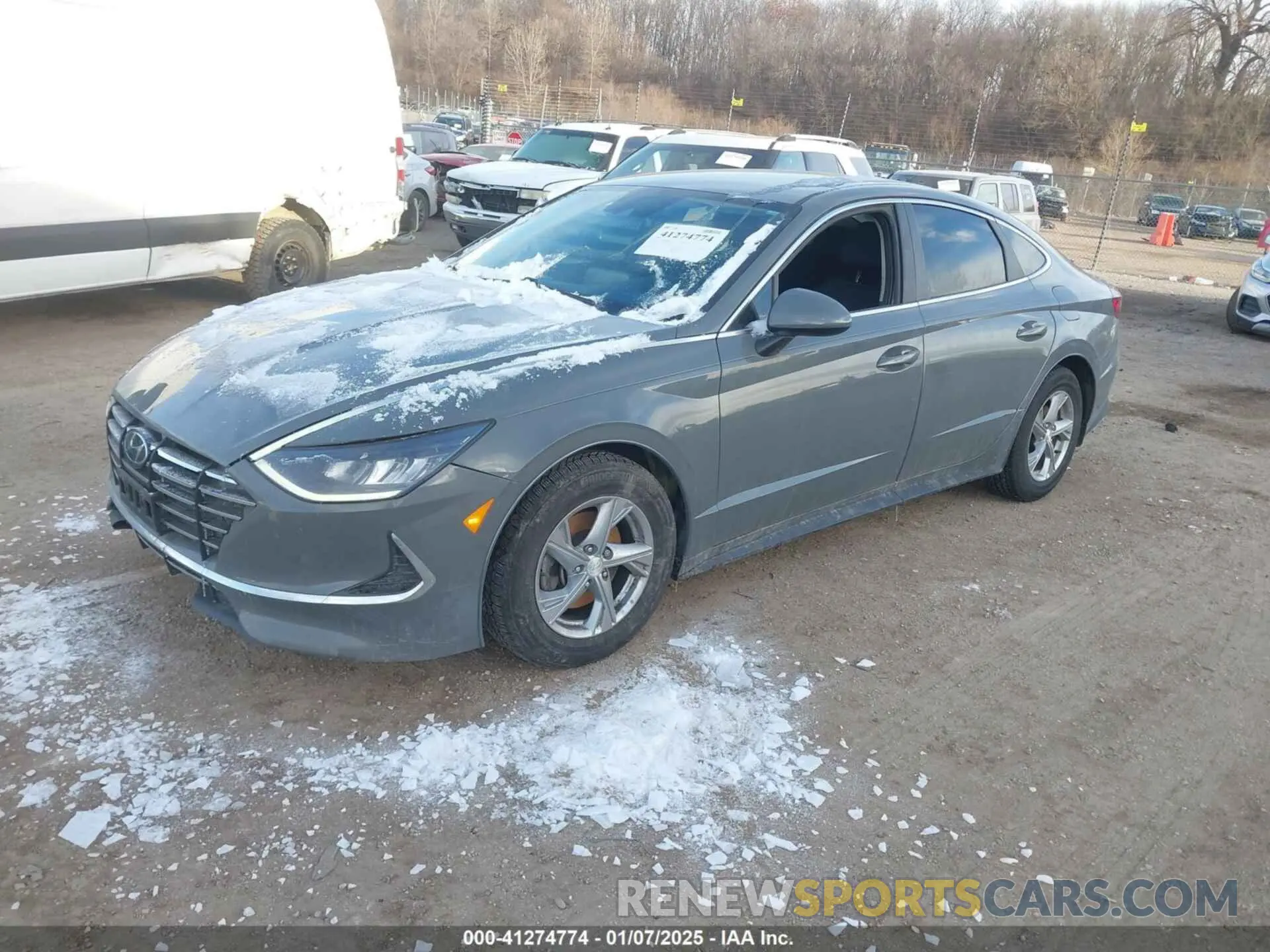 2 fotografías del automóvil dañado 5NPEG4JAXMH076320 HYUNDAI SONATA 2021