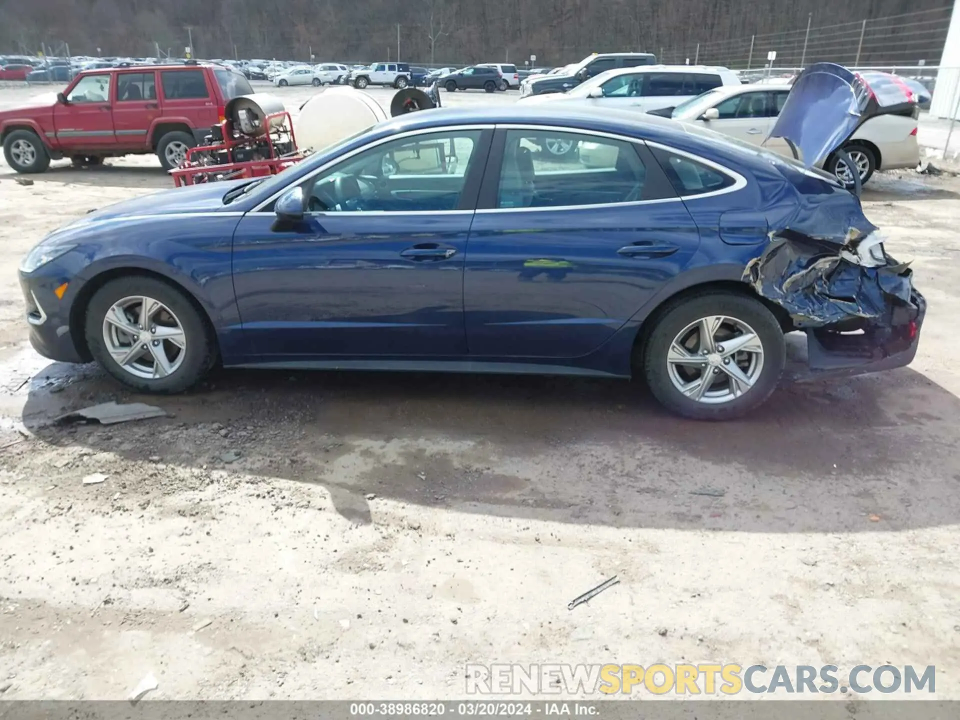 15 fotografías del automóvil dañado 5NPEG4JAXMH078293 HYUNDAI SONATA 2021