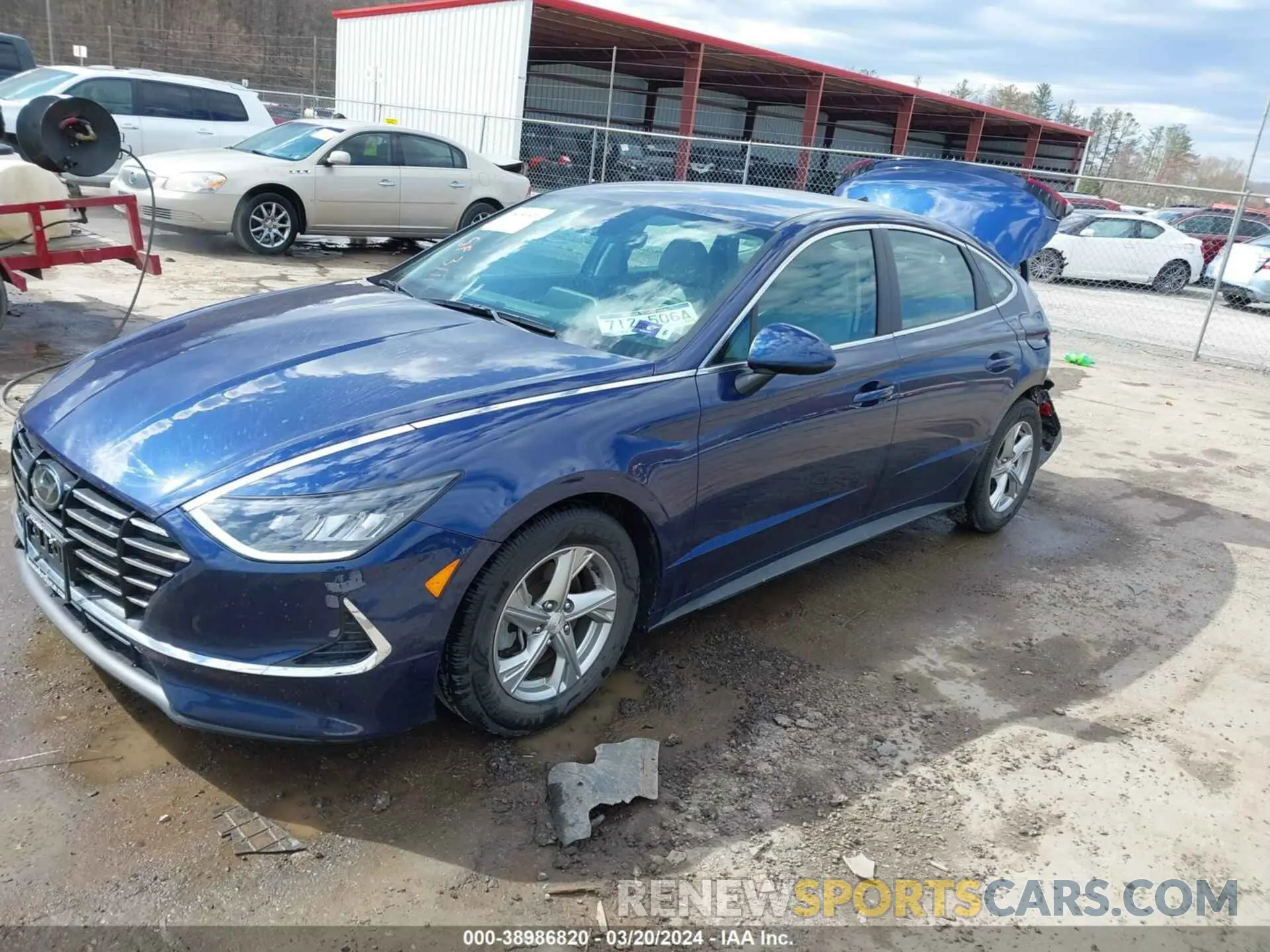 2 fotografías del automóvil dañado 5NPEG4JAXMH078293 HYUNDAI SONATA 2021