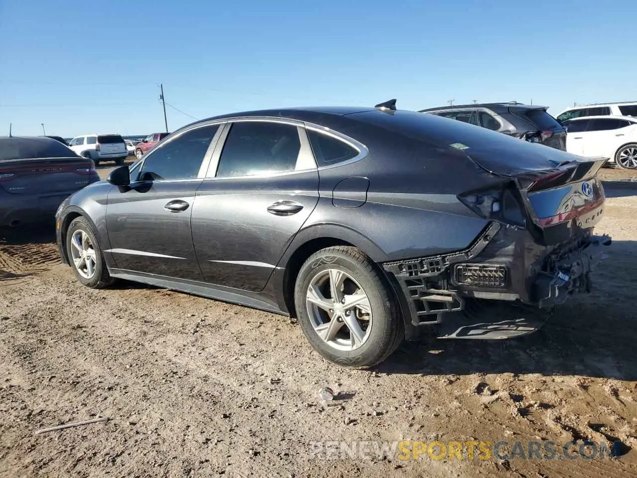 2 fotografías del automóvil dañado 5NPEG4JAXMH078620 HYUNDAI SONATA 2021