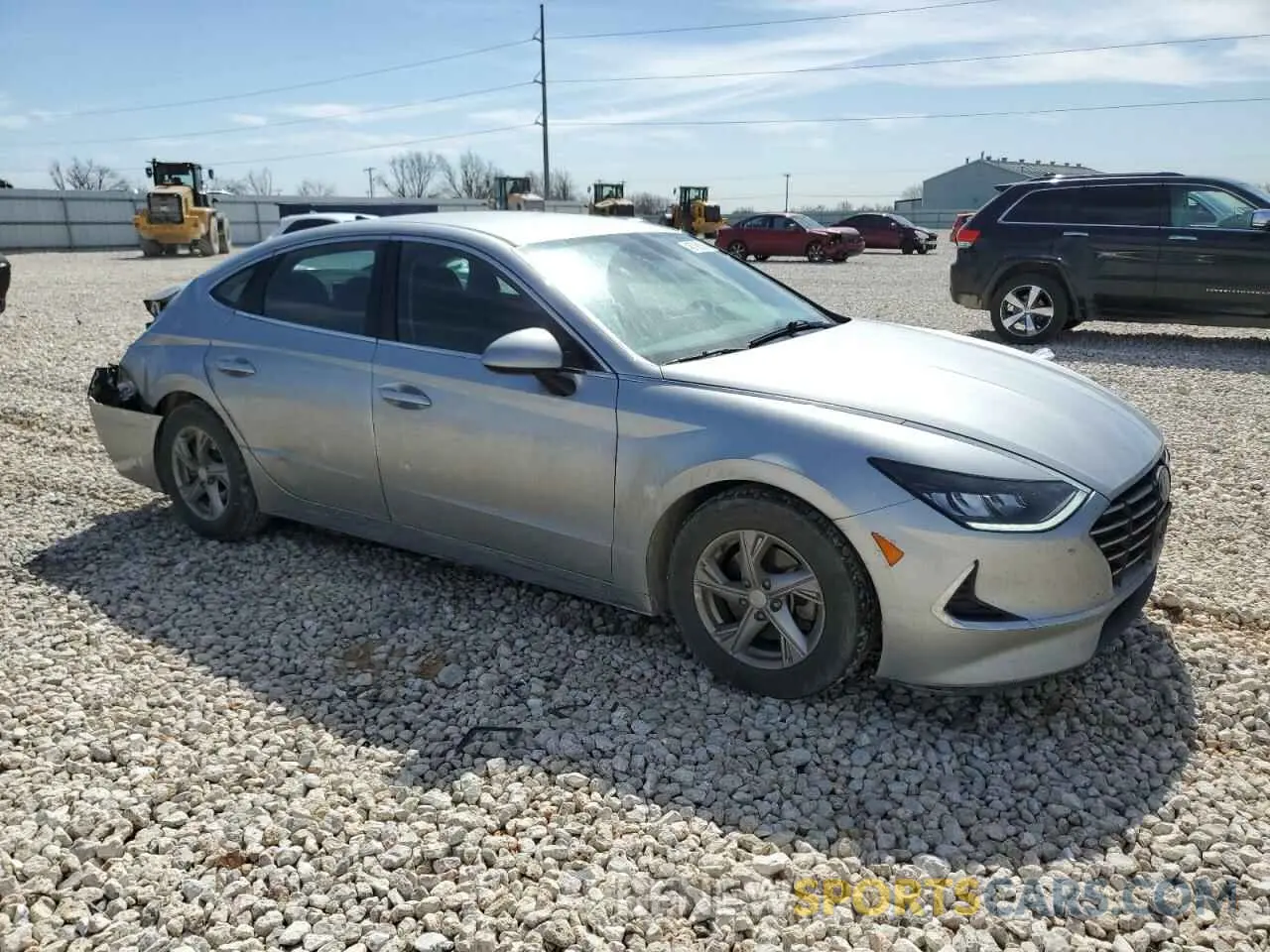 4 fotografías del automóvil dañado 5NPEG4JAXMH107856 HYUNDAI SONATA 2021