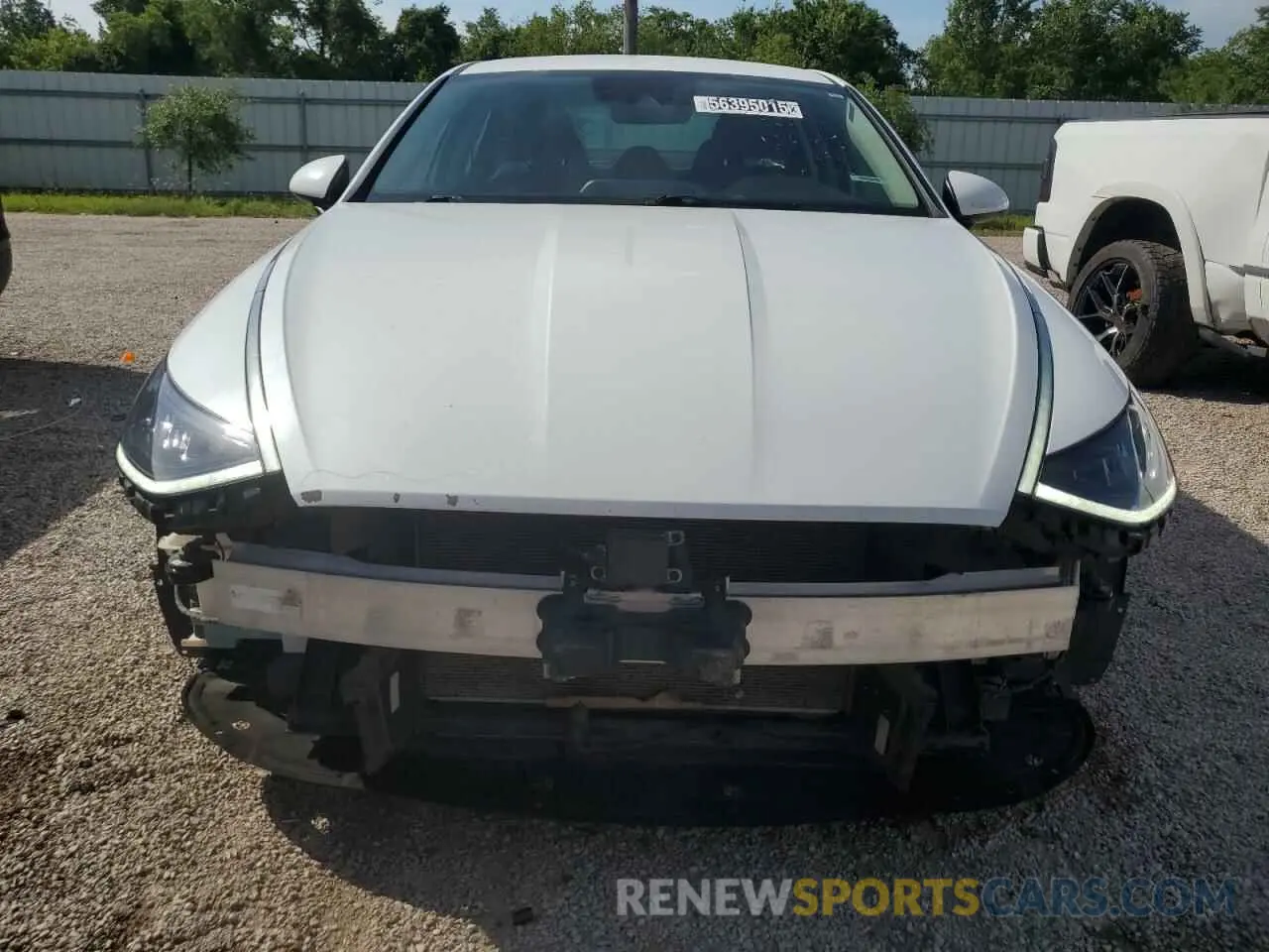 5 fotografías del automóvil dañado 5NPEG4JAXMH109364 HYUNDAI SONATA 2021